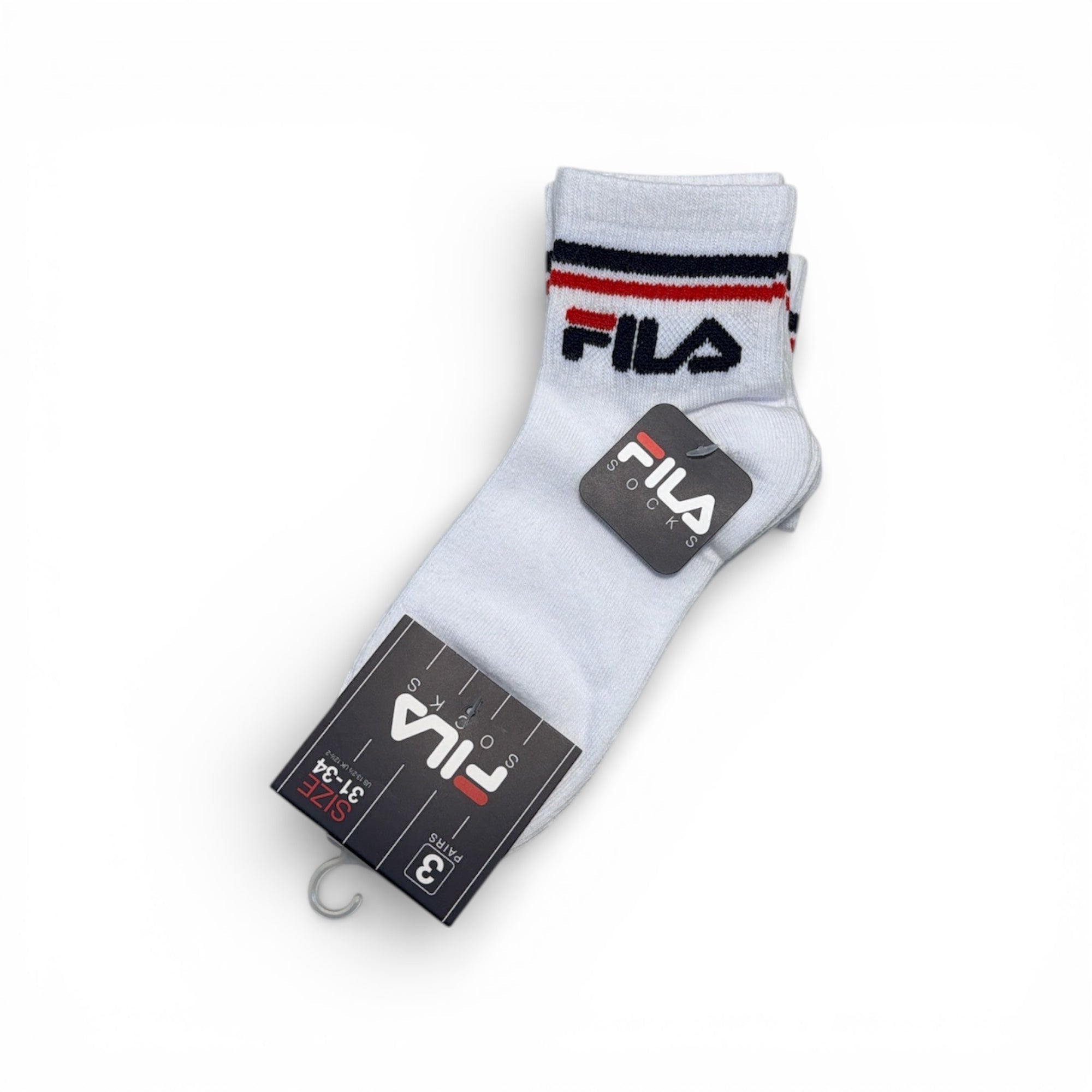 Tri - Pack Calza Corta Quarter Bimbo Bike Fantasia in Cotone Fila Art.F8338 - Boutique dell'Intimo e del Neonato