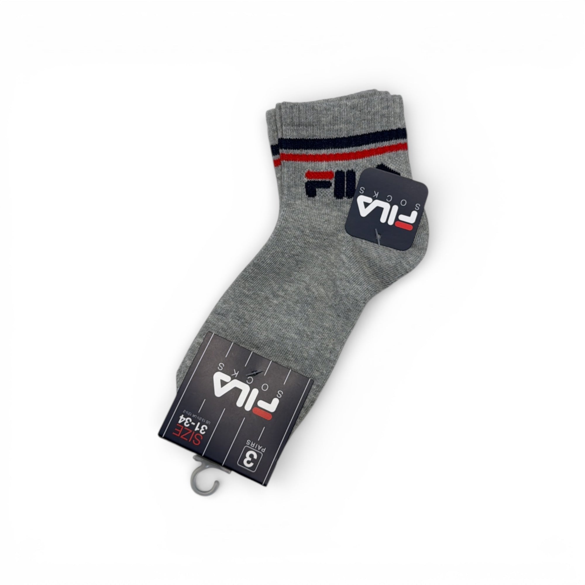 Tri - Pack Calza Corta Quarter Bimbo Bike Fantasia in Cotone Fila Art.F8338 - Boutique dell'Intimo e del Neonato
