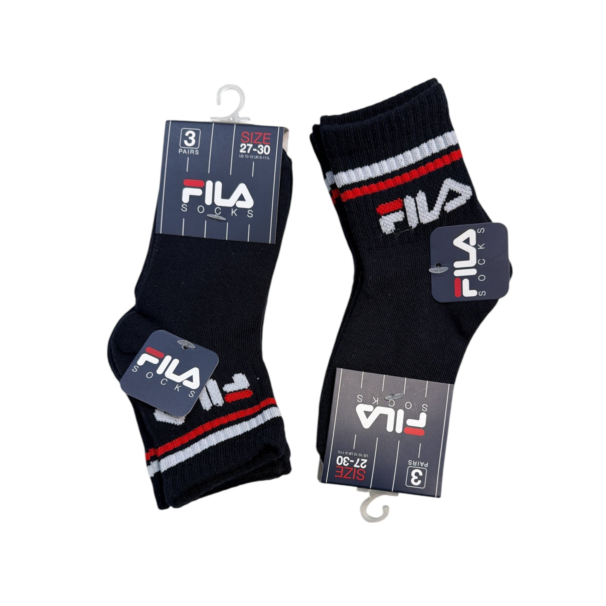 Tri - Pack Calza Corta Uomo Bike Fantasia in Cotone Fila Art.F9398 - Boutique dell'Intimo e del Neonato