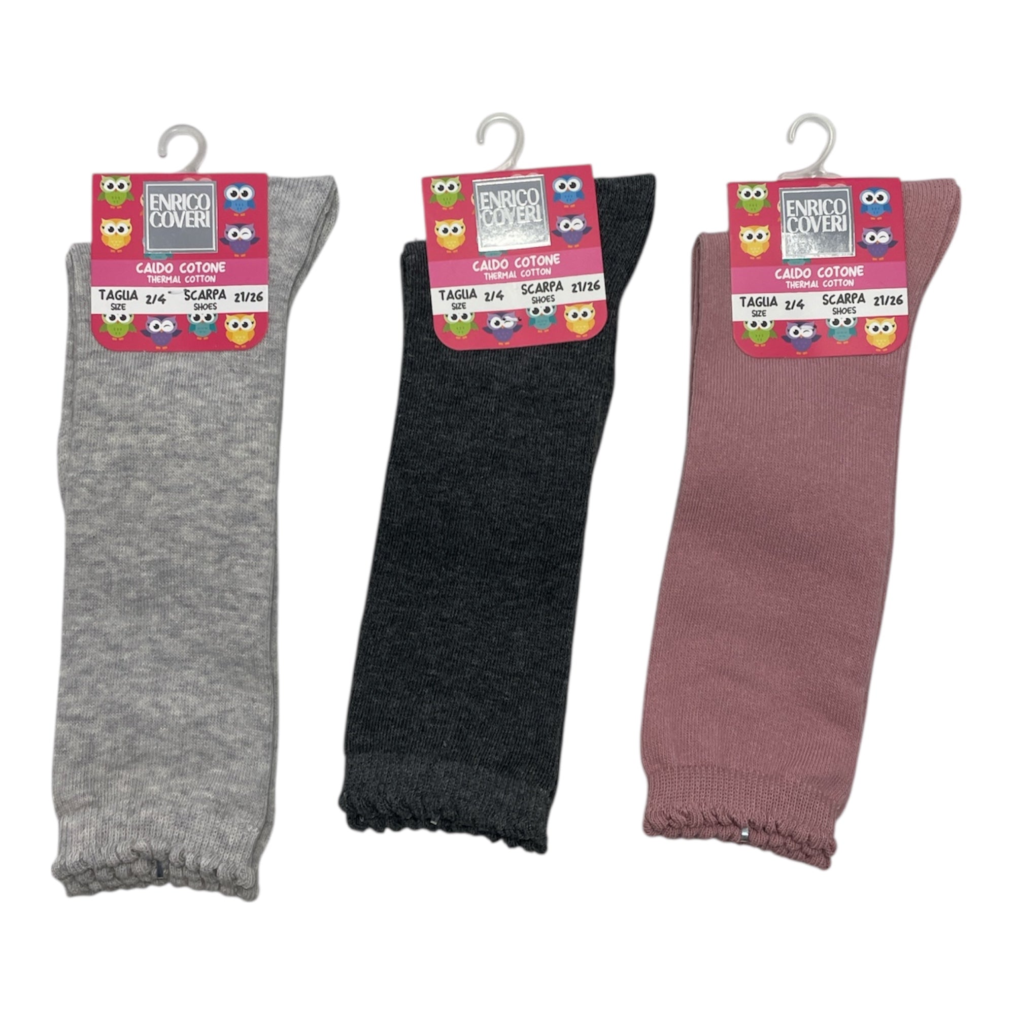 Tri - Pack Calza Lunga Bimba in Caldo Cotone Enrico Coveri Art.TRIS_GL 1ASS - Boutique dell'Intimo e del Neonato