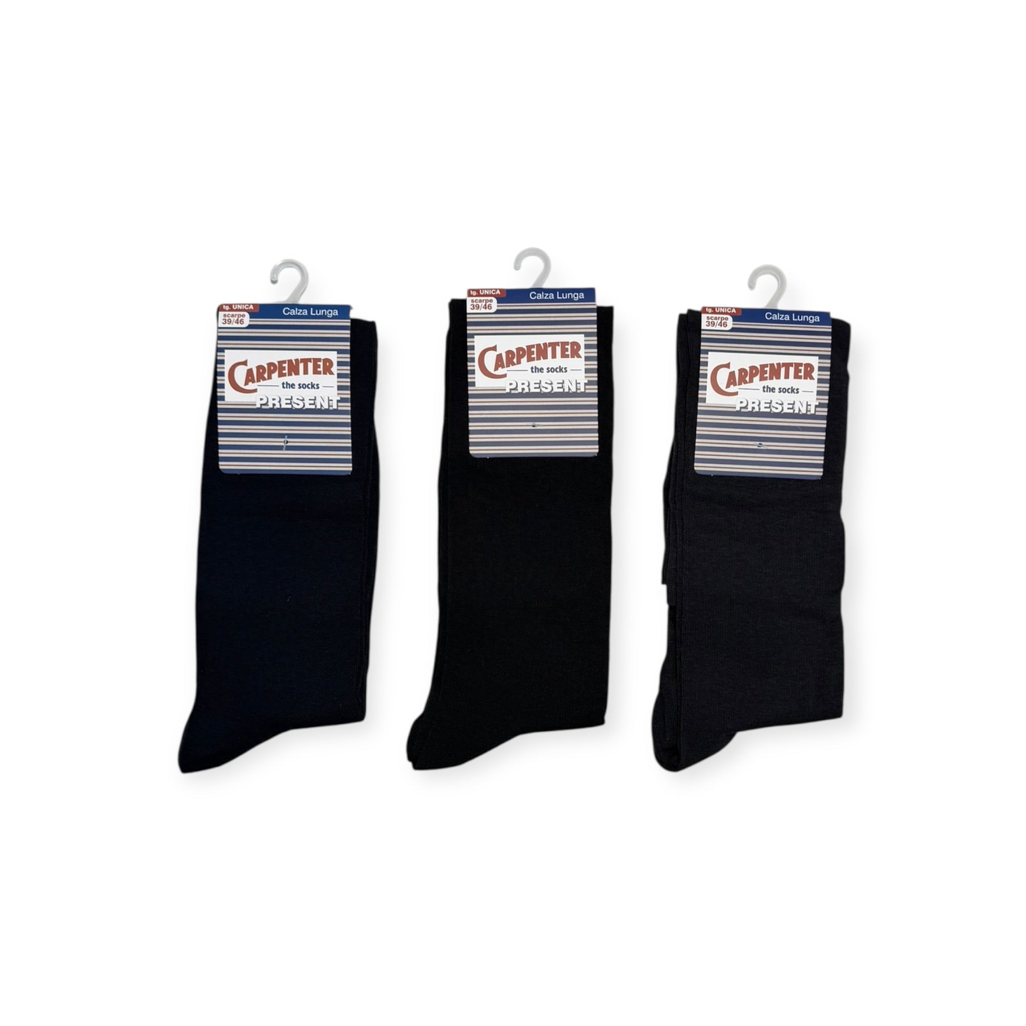 Tri - Pack Calza Lunga in Cotone Tinta Unita Carpernter Art.N251 - Boutique dell'Intimo e del Neonato