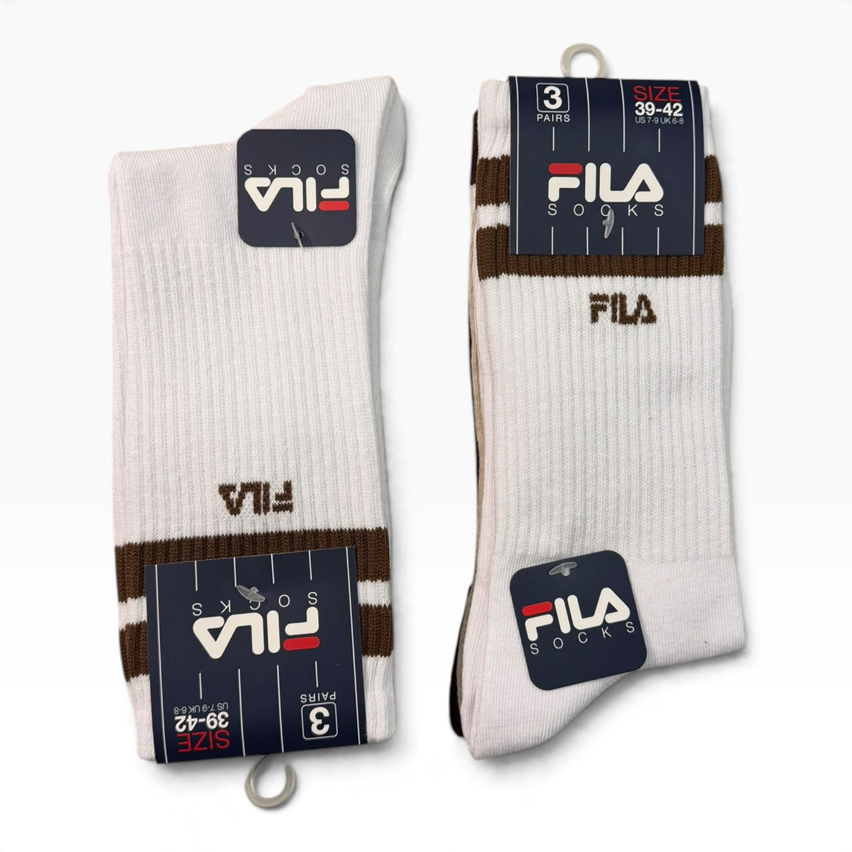 Tri-Pack Calza Media Donna in Caldo Cotone Tennis Fantasia Fila Art.F9090DR - Boutique dell'Intimo e del Neonato