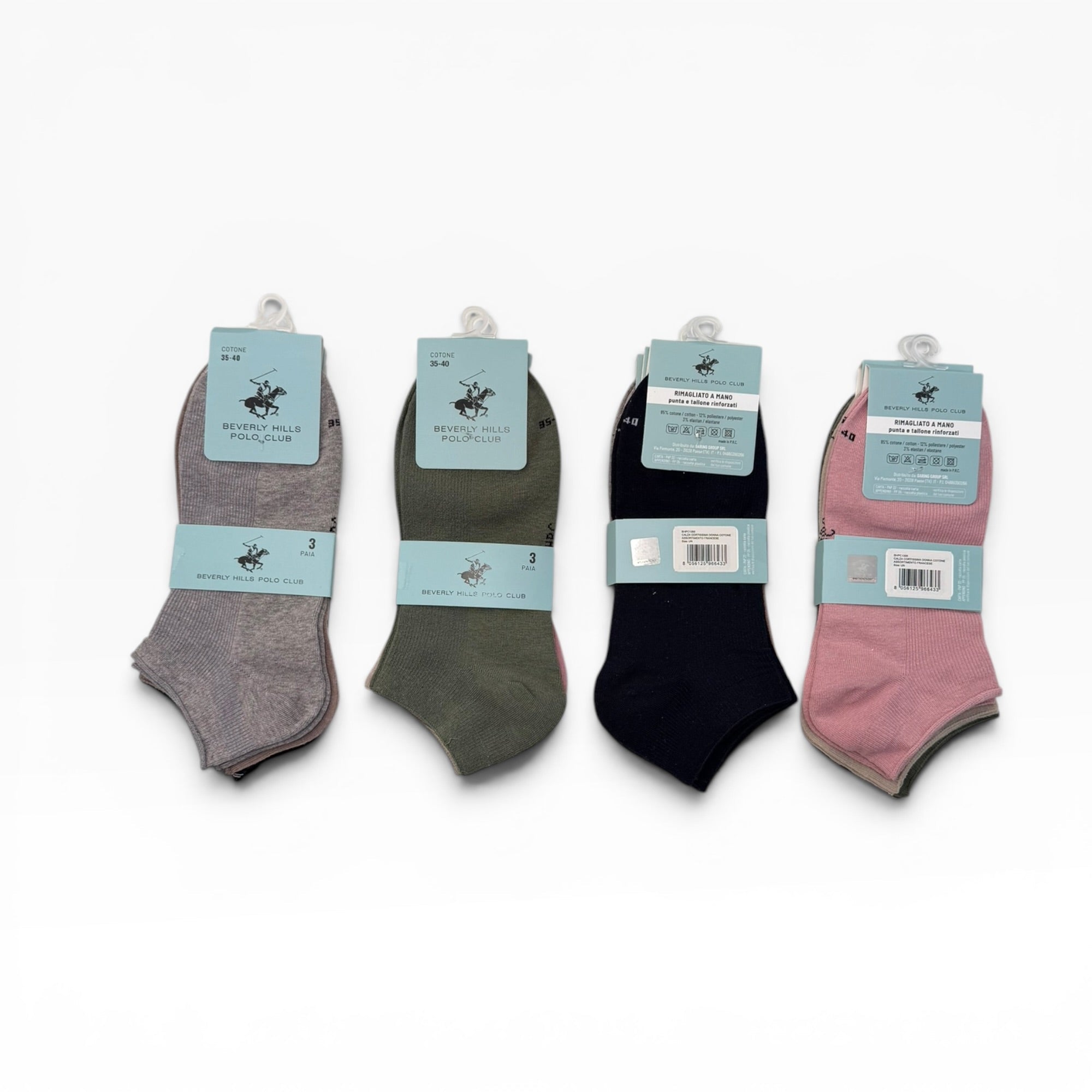 Tri - Pack Fantasmino Donna in Cotone rimagliato a Mano Beverly Hills Polo Club Art.BHPC1300 - Boutique dell'Intimo e del Neonato