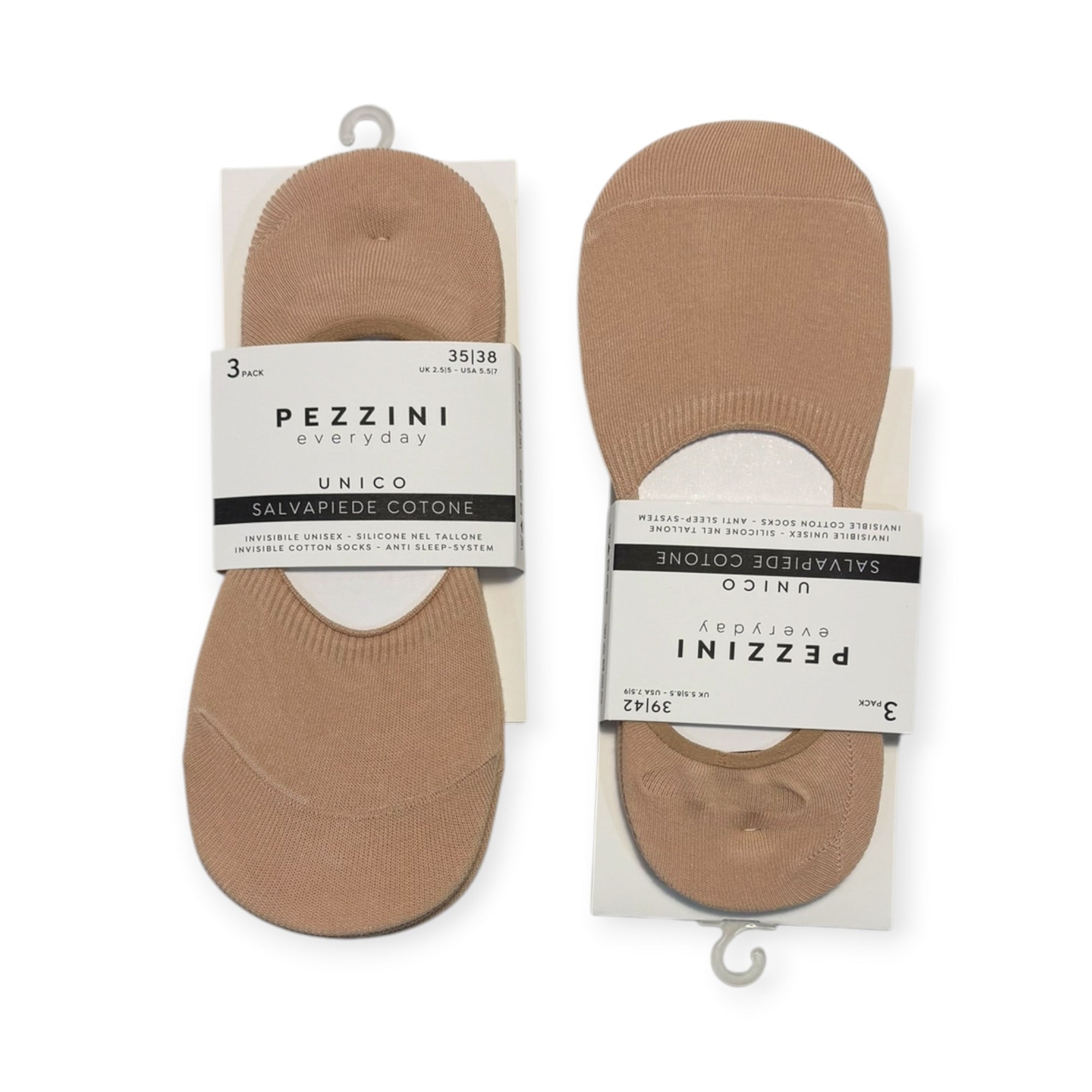 Tri - Pack Salvapiede Unisex in Cotone Pezzini Art.MCZ - 107 - Boutique dell'Intimo e del Neonato