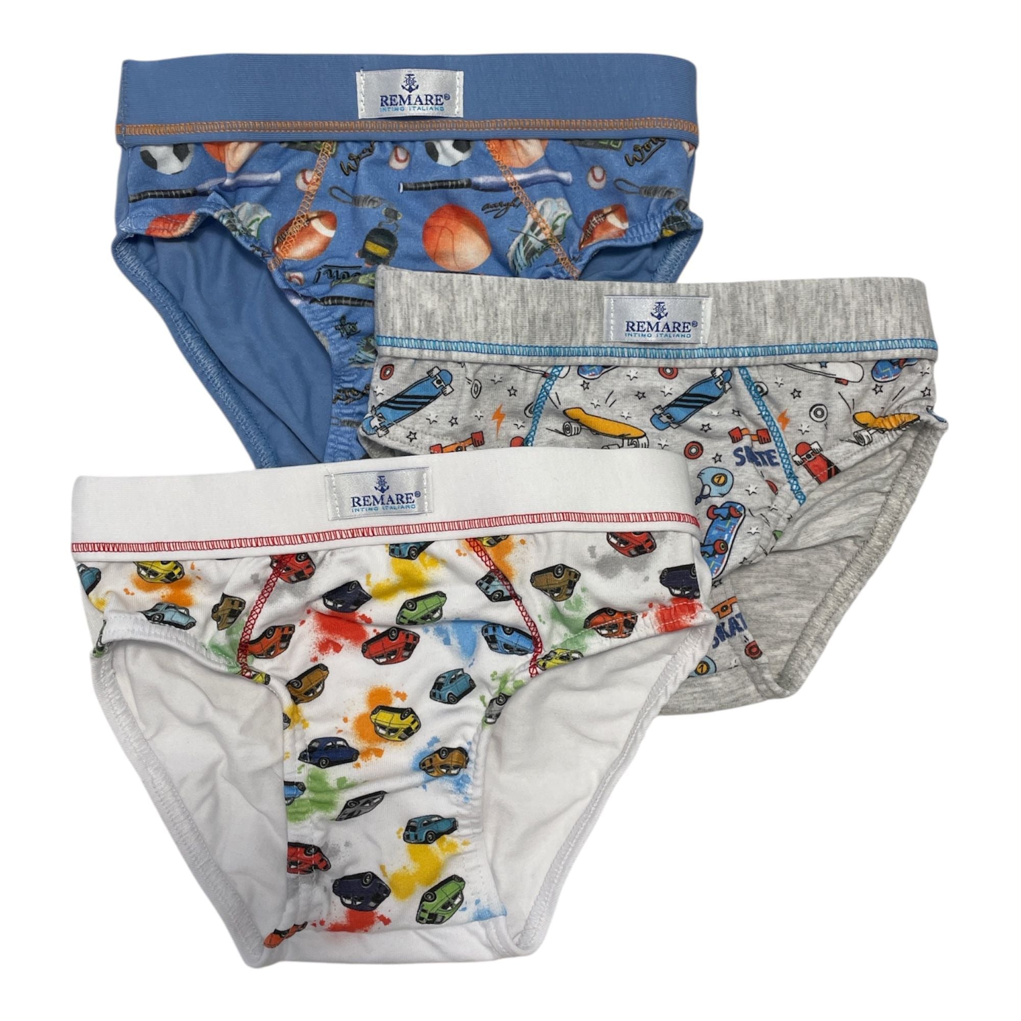 Tri - Pack Slip Bimbo in Cotone Fantasia Remare Art.595 - Boutique dell'Intimo e del Neonato
