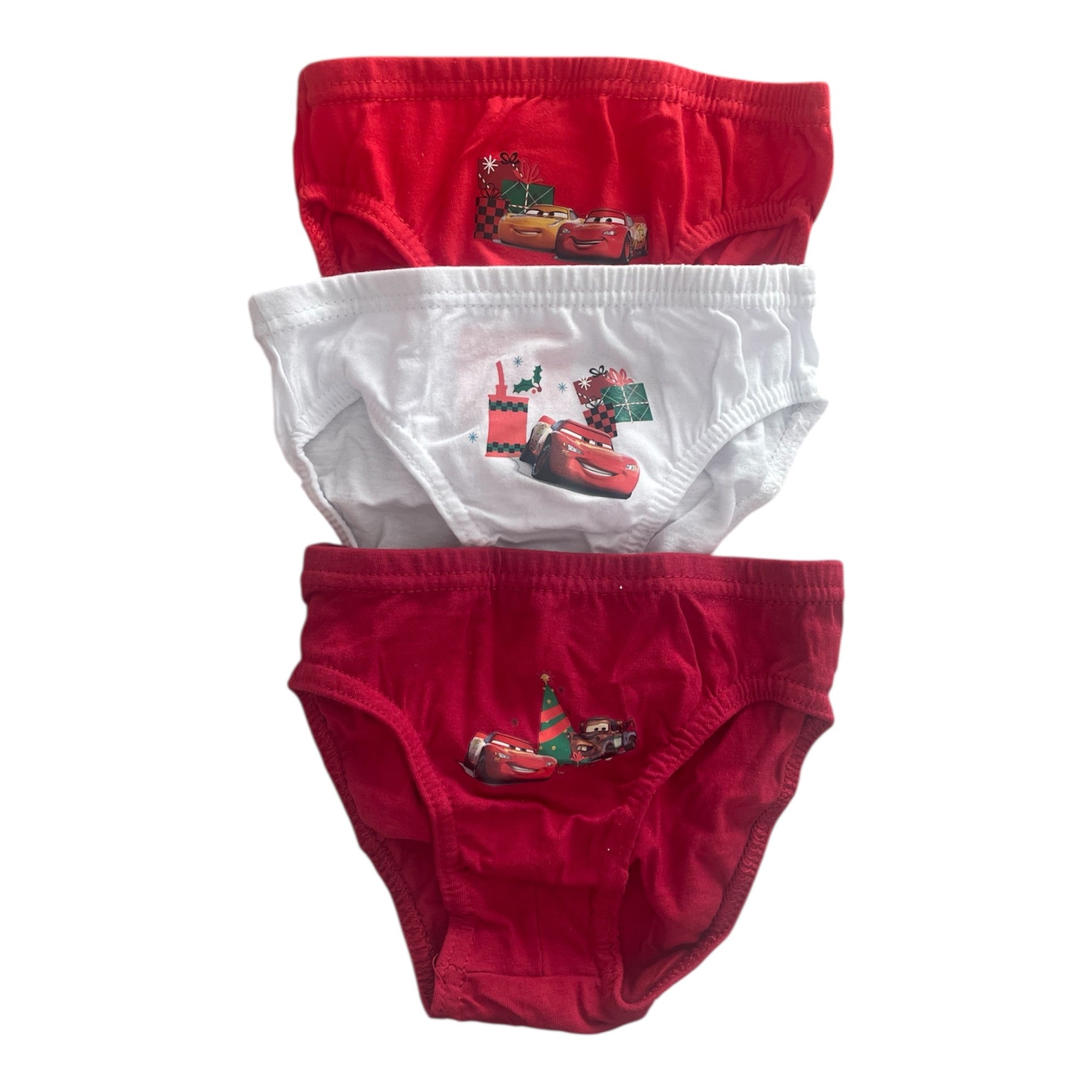 Tri - Pack Slip Bimbo Natalizio in Cotone Disney CARS Art.CAR23 - Boutique dell'Intimo e del Neonato