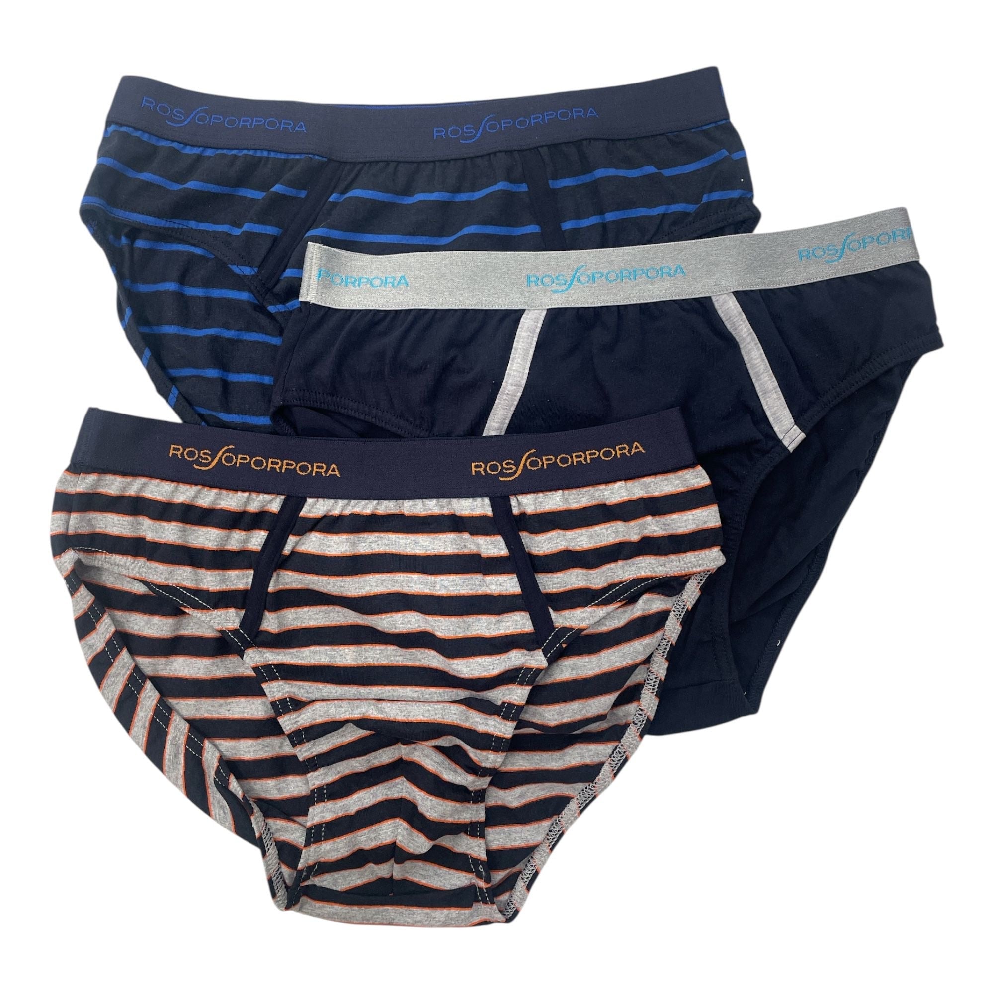 TRI - PACK SLIP COTONE ELASTICIZZATO CON ELASTICO ESTERNO ROSSOPORPORA ART.US2027 - Boutique dell'Intimo e del Neonato