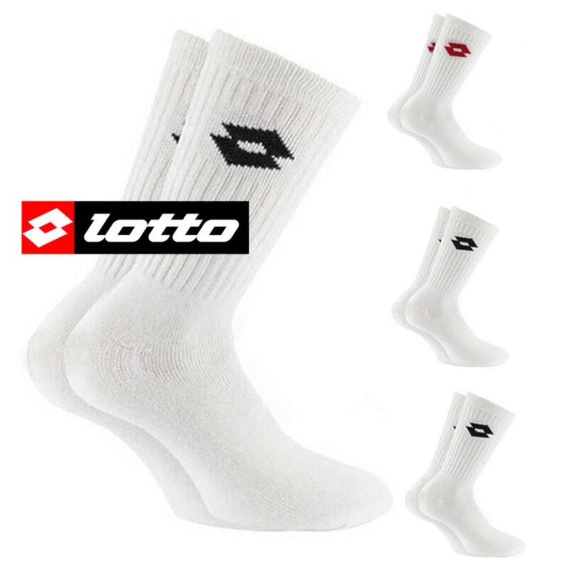 4 - PACK CALZA CORTA SPUGNA DI COTONE TENNIS LOTTO - BOUTIQUE INTIMO E NEONATO
