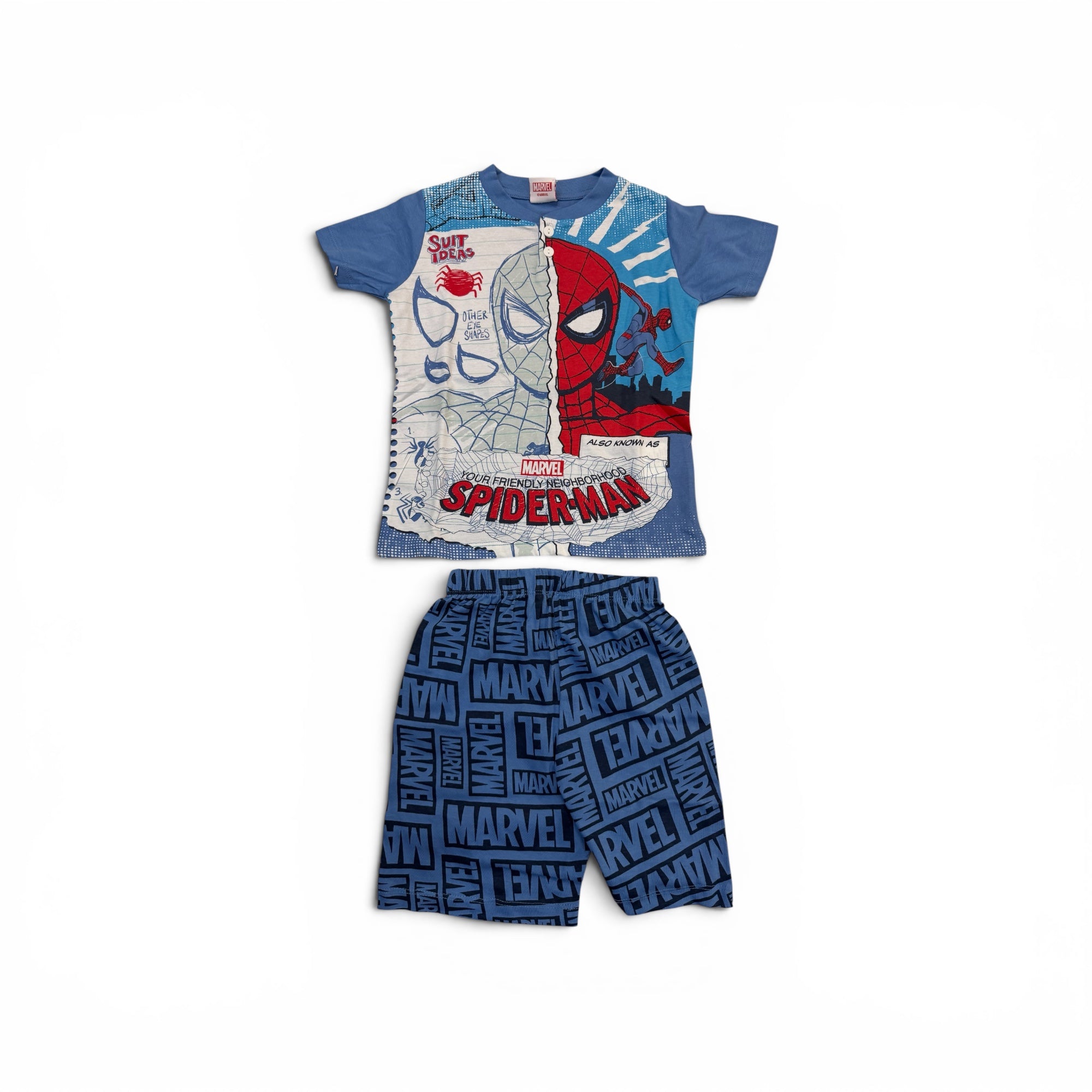 Pigiama Bimbo Corto Cotone Jersey Sabor Marvel SPIDERMAN Art.MV40M7707