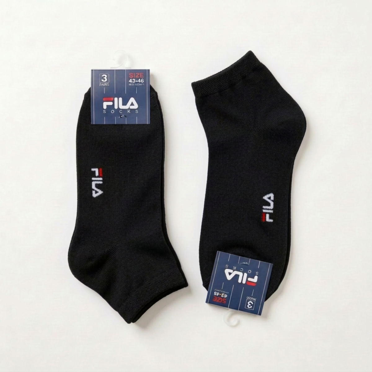Tri-Pack Calza Corta Quarter Uomo Bike in Cotone Fila Art.F1609