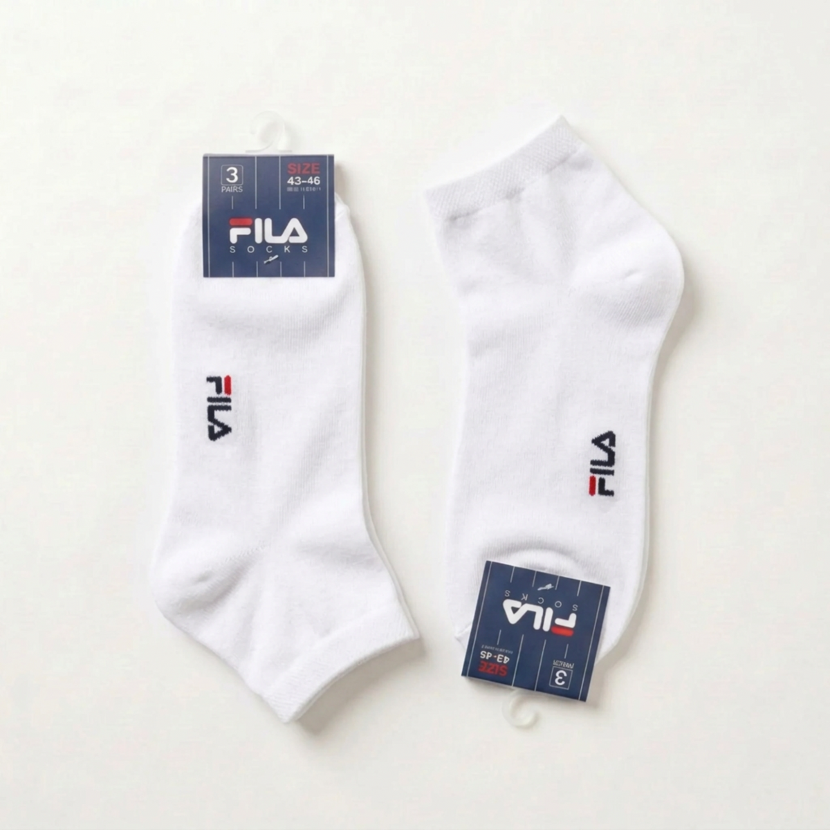 Tri-Pack Calza Corta Quarter Uomo Bike in Cotone Fila Art.F1609