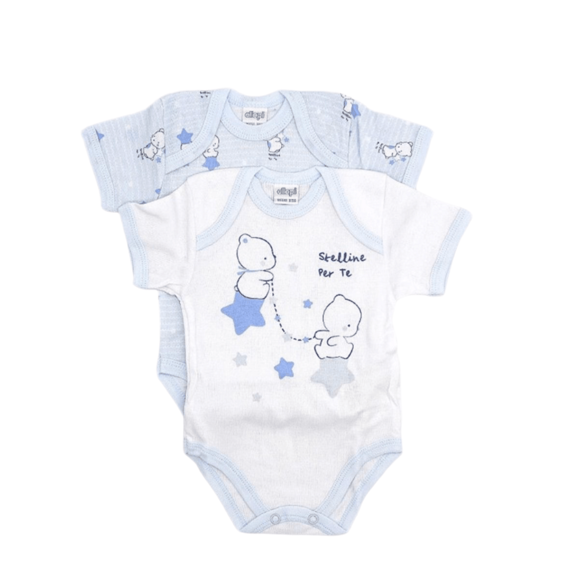 BI - PACK BODY MEZZA MANICA IN COTONE NEONATO ELLEPI ART.AF5318 - Boutique dell'Intimo e del Neonato