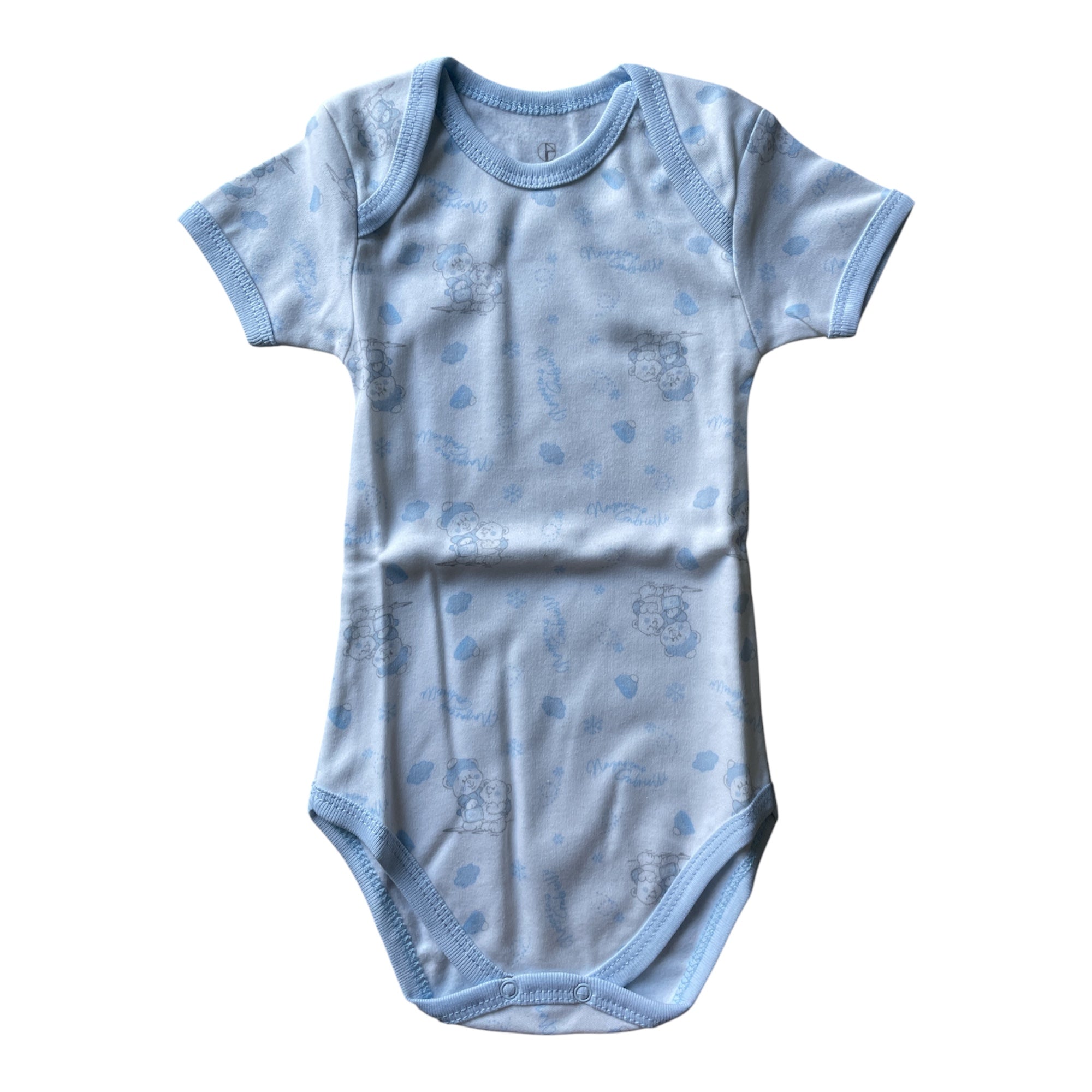 Bi - Pack Body Neonato Mezza Manica Americano Fantasie in Caldo Cotone Nazareno Gabrielli Art.NG209 - Boutique dell'Intimo e del Neonato