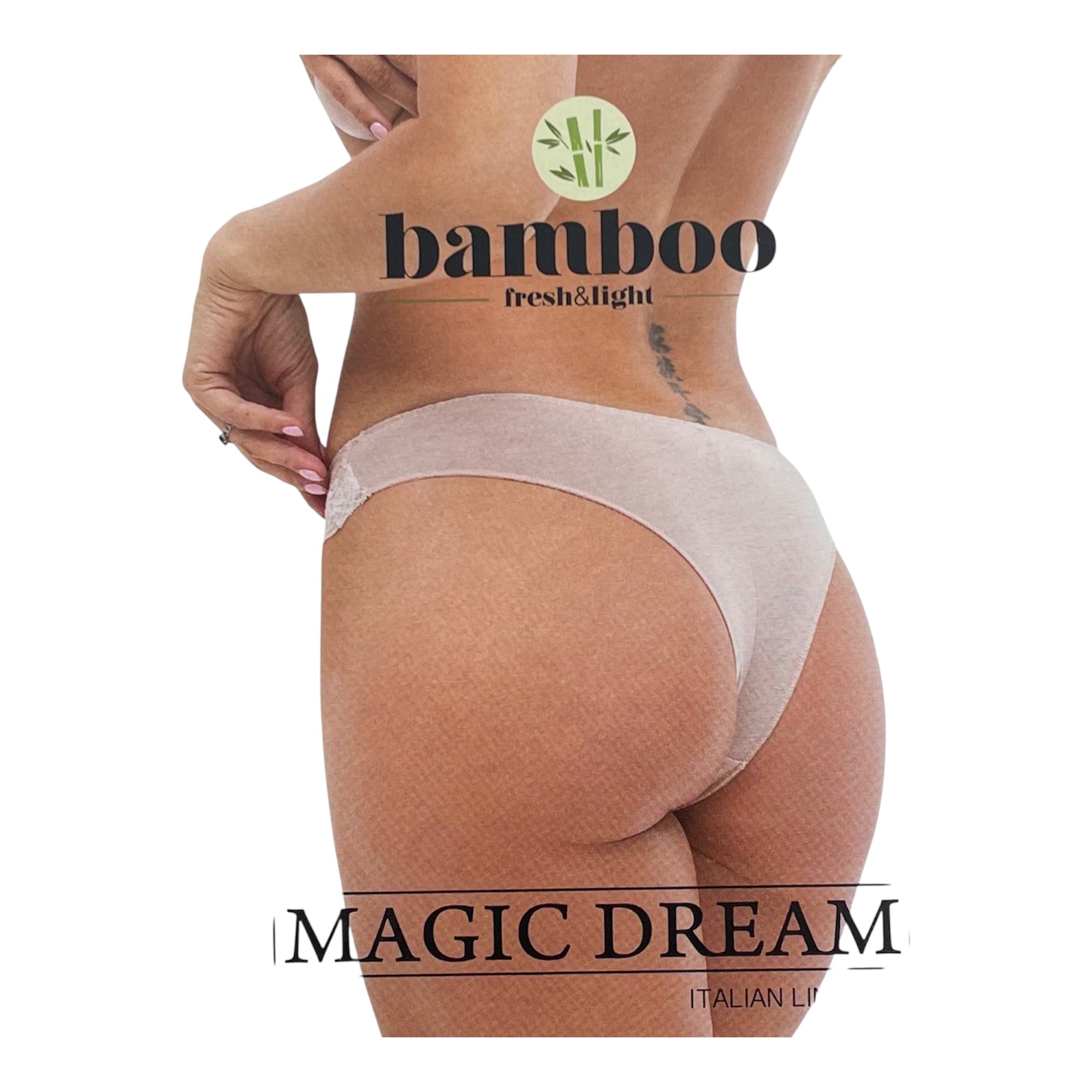 Brasiliana Donna in Cotone Bamboo e Pizzo Magic Dream Art.8936 - Boutique dell'Intimo e del Neonato