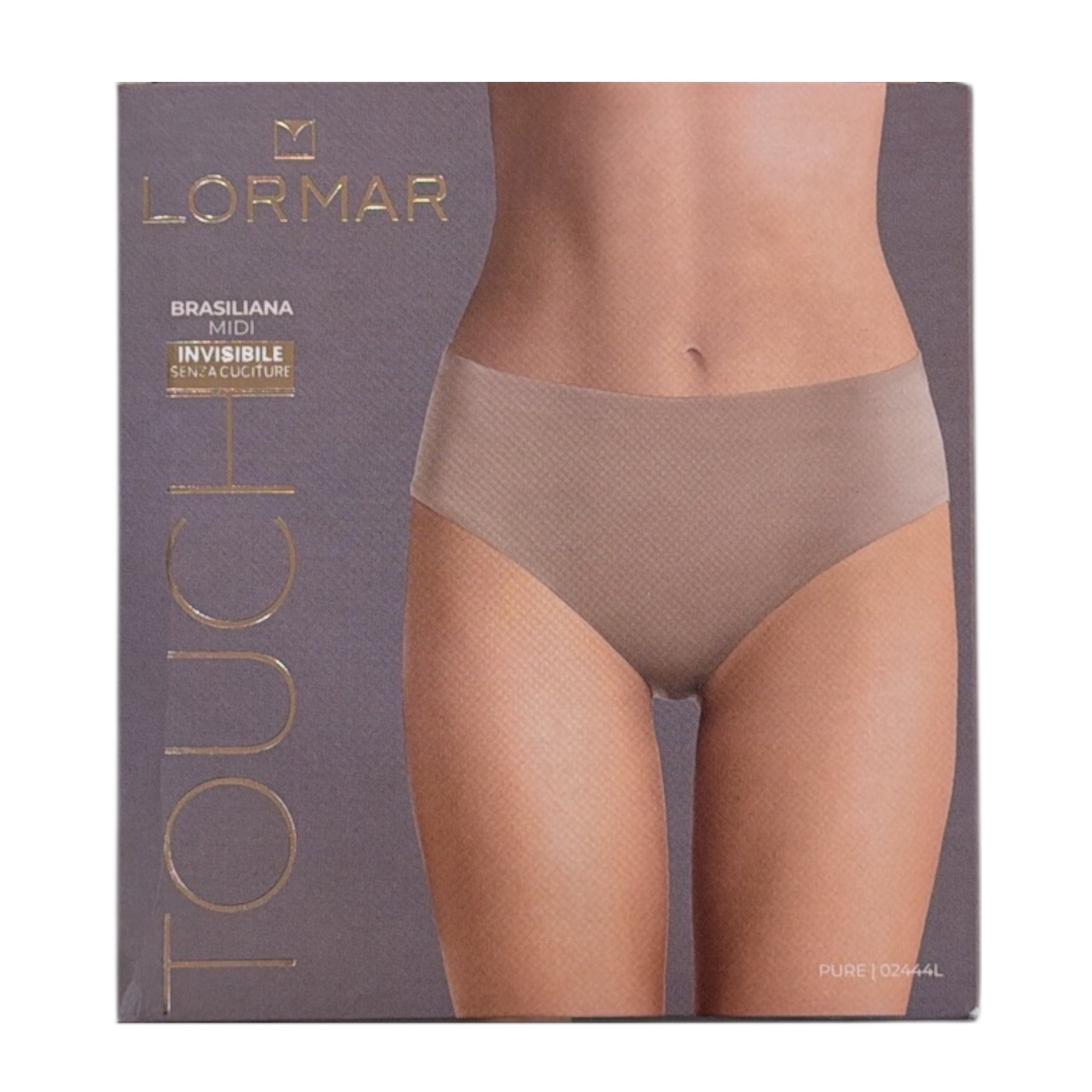 Brasiliana Donna Midi Invisibile Senza Cuciture Lormar Art.PURE 02444L - Boutique dell'Intimo e del Neonato