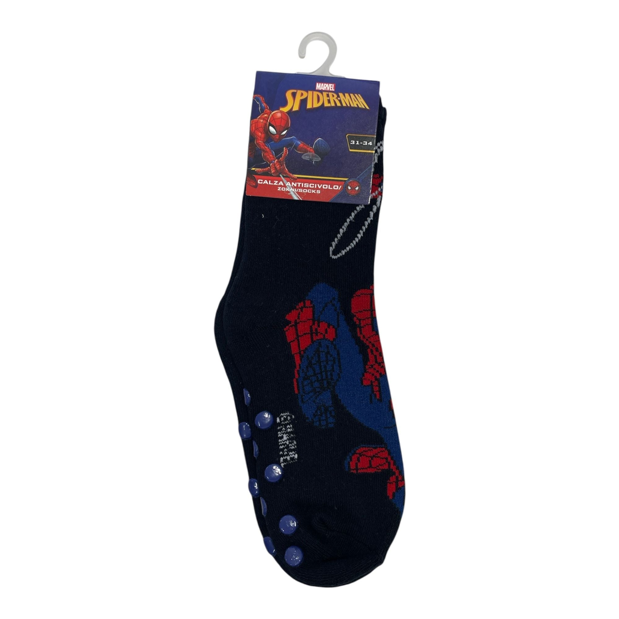 Calza Antiscivolo Bimbo in Caldo Cotone Marvel SPIDERMAN Art.SPM - 1529 - Boutique dell'Intimo e del Neonato