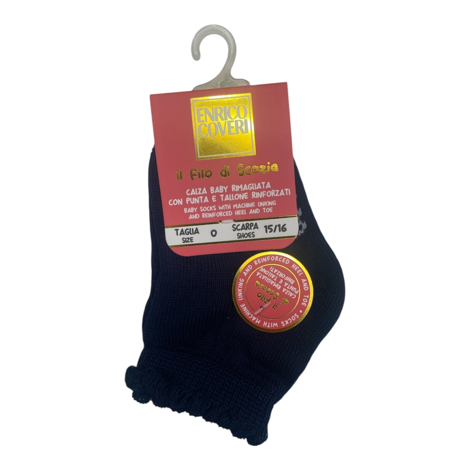 Calza Corta Bimba Filo di Scozia Enrico Coveri Art.DAINTY 10539 - BOUTIQUE INTIMO E NEONATO