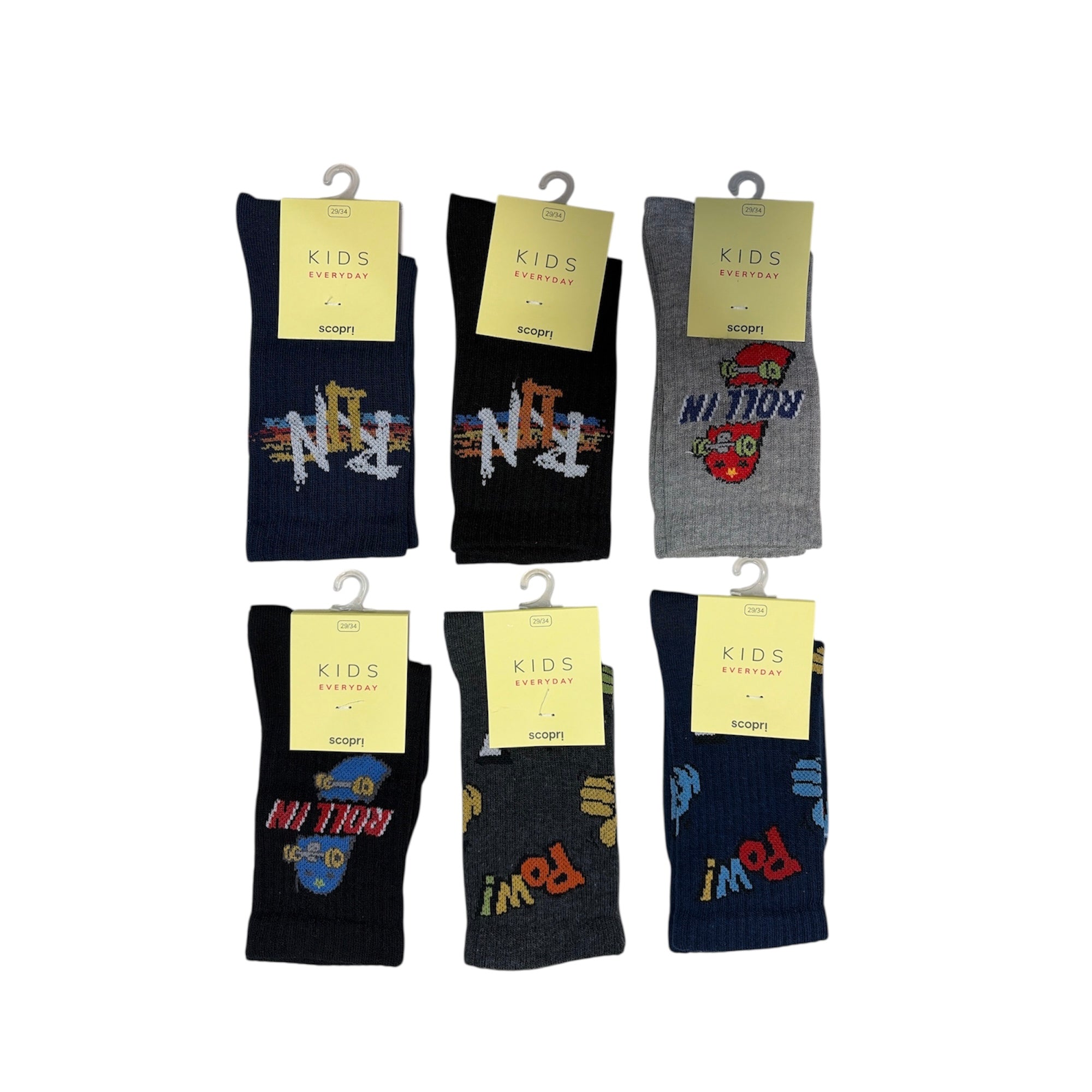 Calza Corta Bimbo in Caldo Cotone Fantasia Scopri Art.DENVER - Boutique dell'Intimo e del Neonato