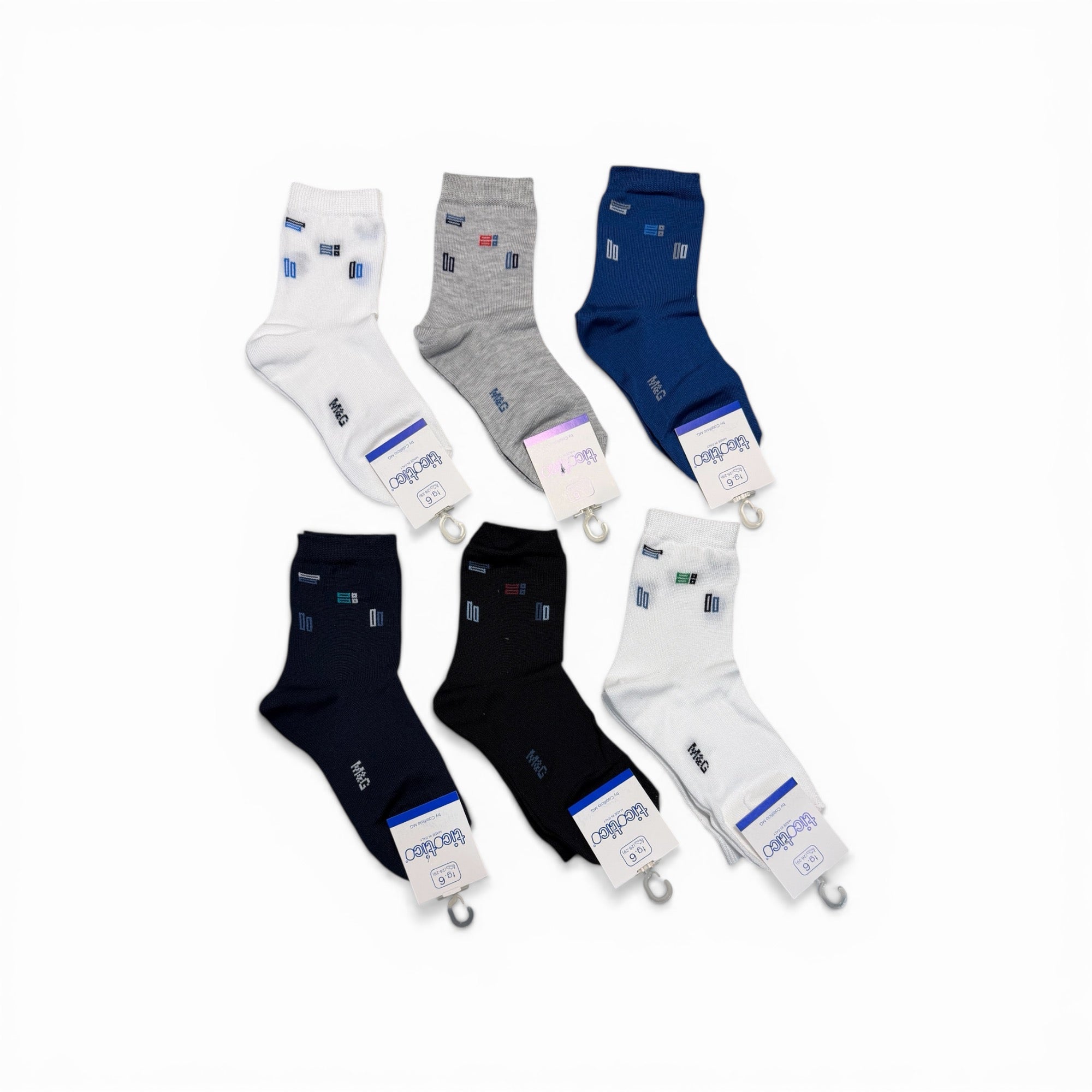 Calza Corta Bimbo in Cotone Assortito Tico Tico Art.BC26200 - Boutique dell'Intimo e del Neonato