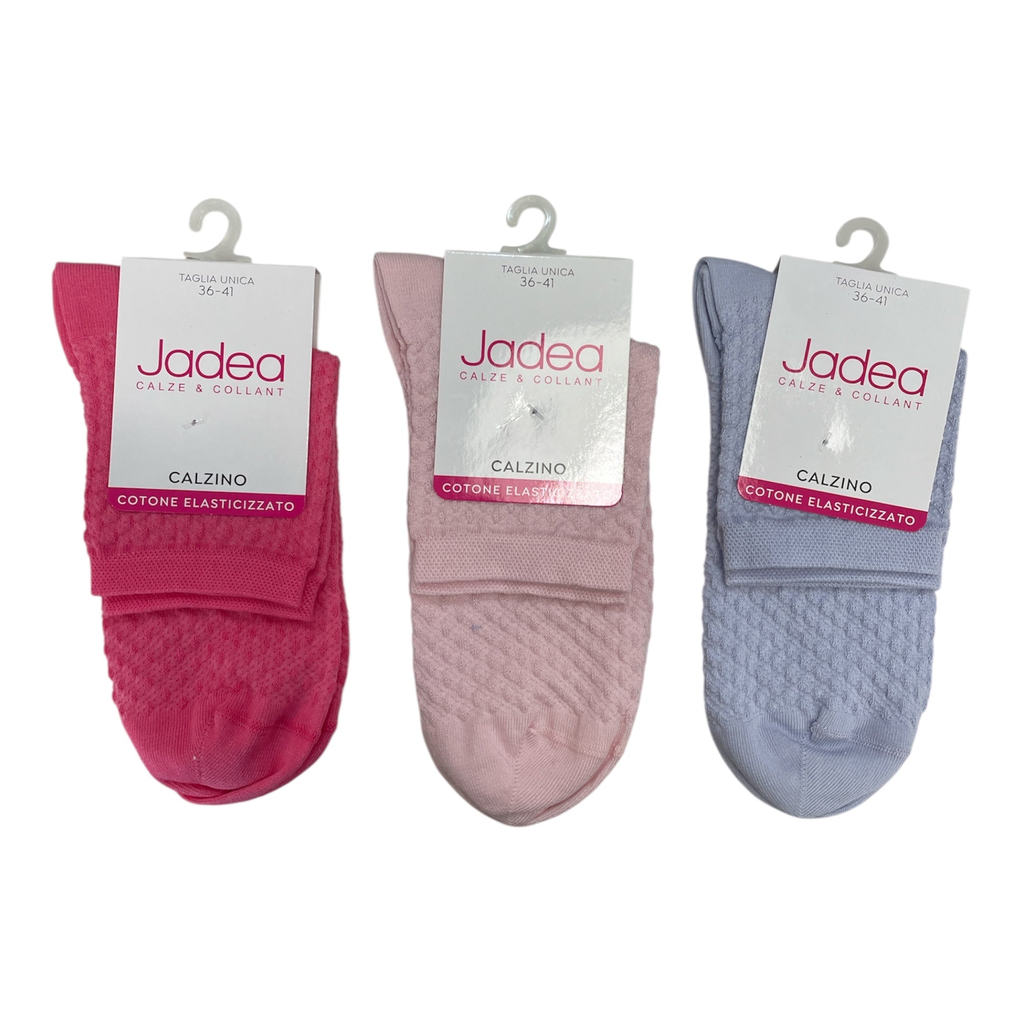 Calza corta cotone elasticizzato nido d'ape Jadea Art.DCZ - JPE25001 - Boutique dell'Intimo e del Neonato