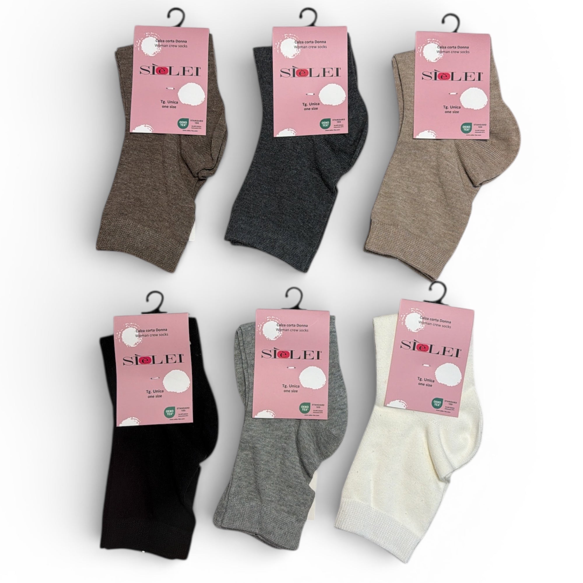 Calza Corta Donna in Caldo Cotone Tinta Unita Si è Lei Art.NT01 NATURA - Boutique dell'Intimo e del Neonato