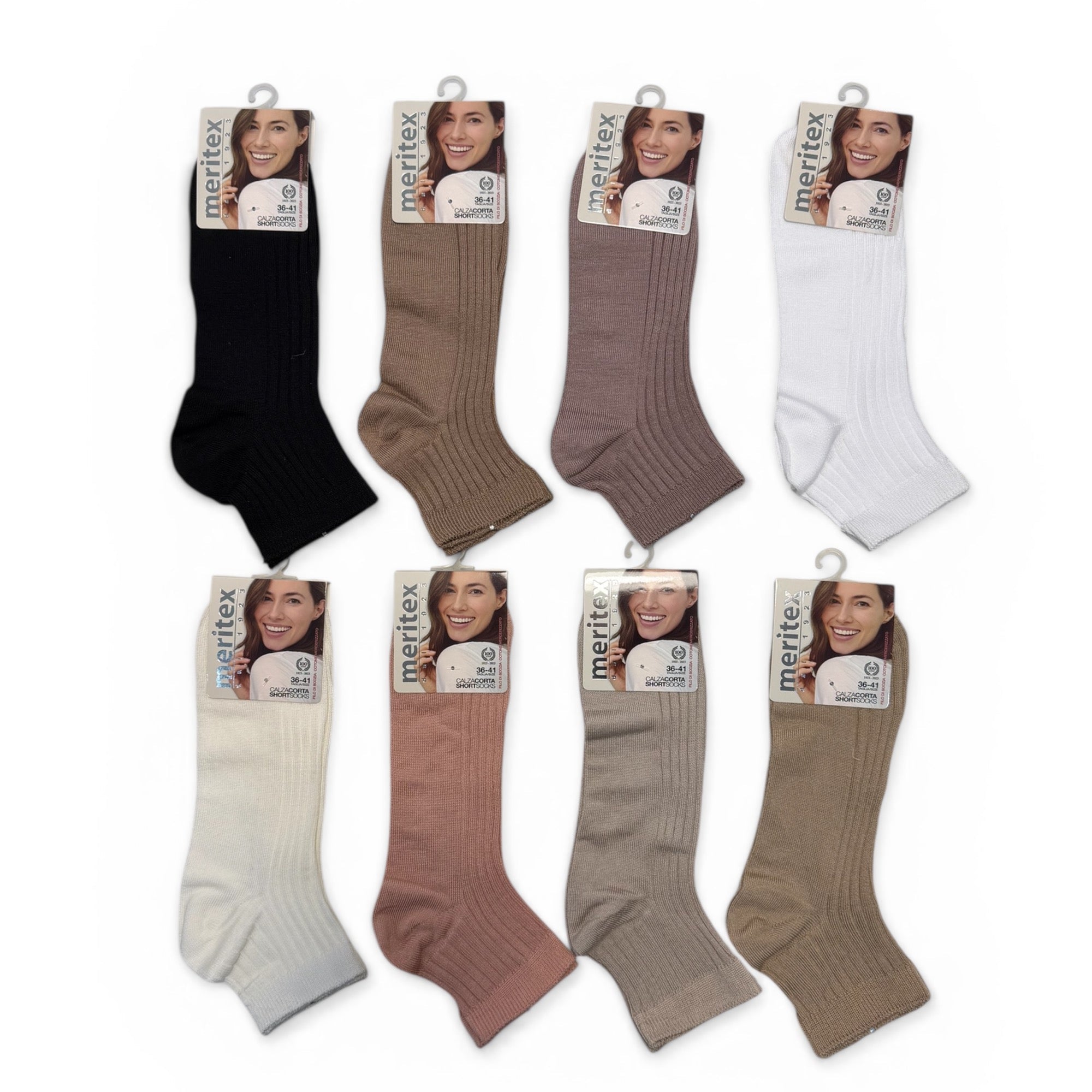 Calza Corta Donna in Cotone con Elastico Costina Meritex Art.5762 NATURALE COSTA - Boutique dell'Intimo e del Neonato