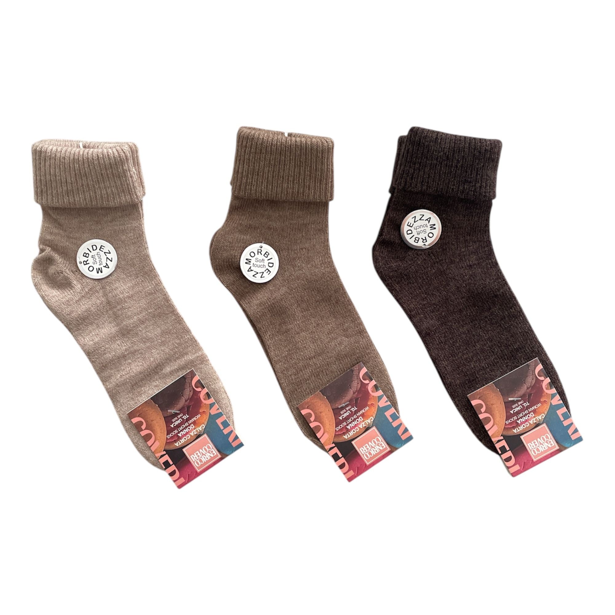 Calza Corta Donna Soft - Touch Morbidezza Enrico Coveri Art.PIUMOSO - Boutique dell'Intimo e del Neonato