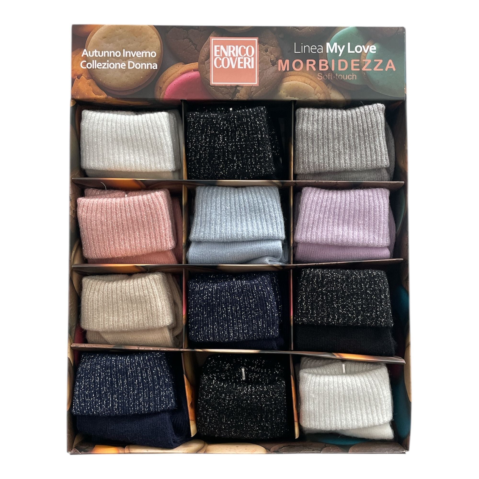 Calza Corta Donna Soft - Touch Morbidezza Fantasia Enrico Coveri Art.PREZIOSO - Boutique dell'Intimo e del Neonato