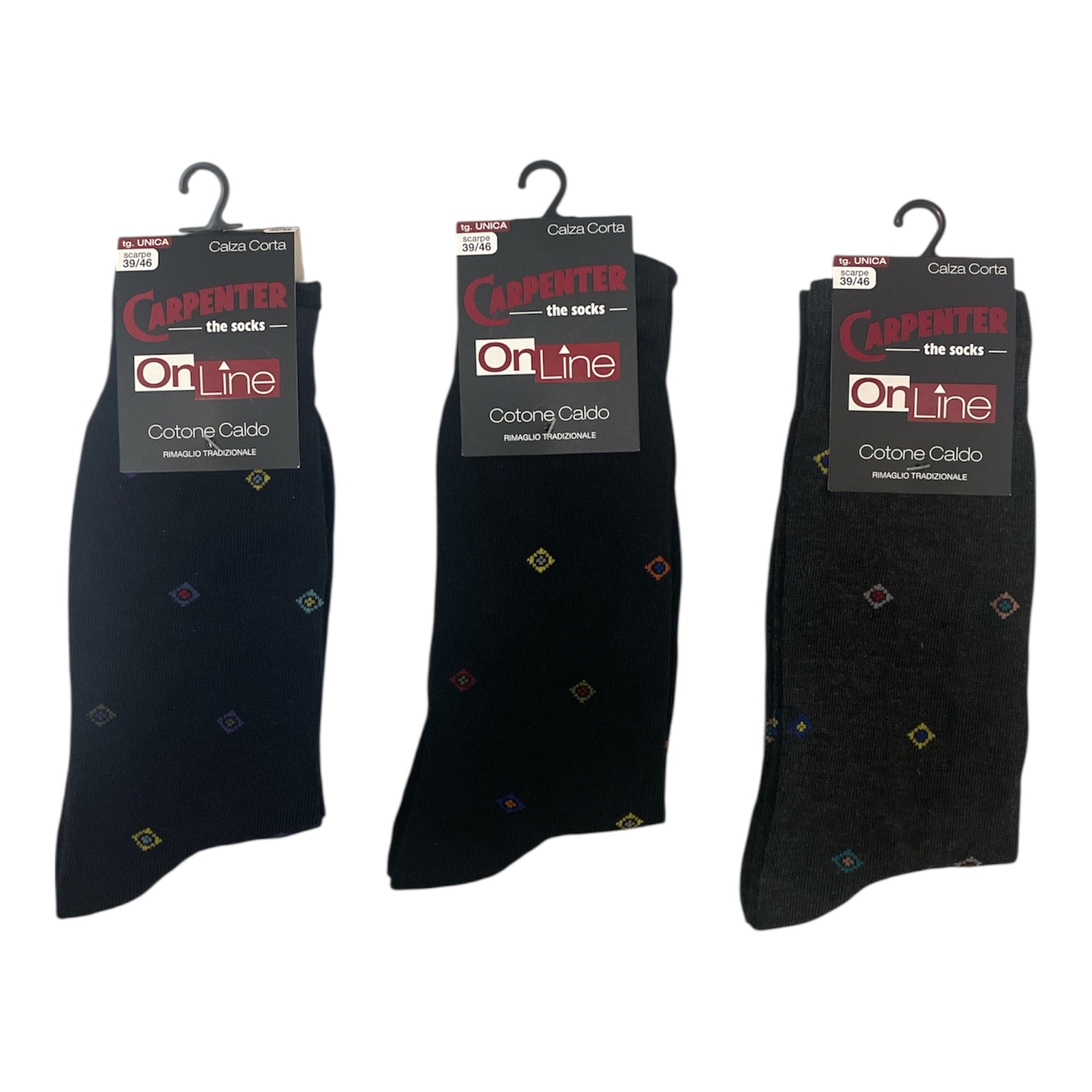 Calza Corta Uomo in Caldo Cotone Rimaglio Tradizionale Carpenter Art.0604 DRIVE - Boutique dell'Intimo e del Neonato