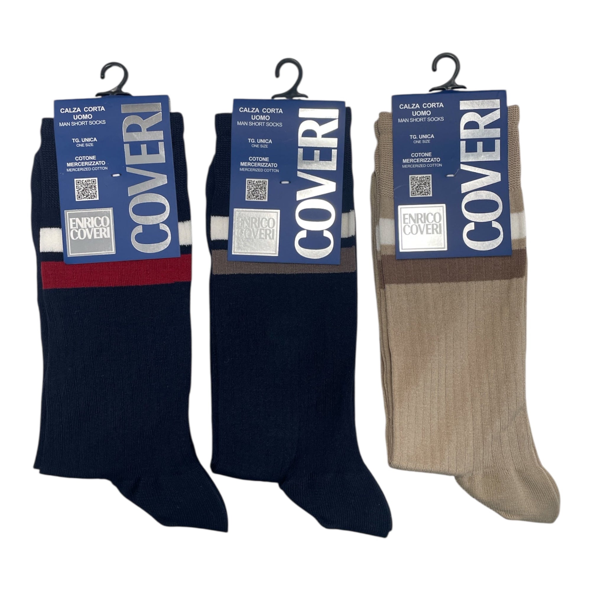 Calza Corta Uomo in Cotone Dynamic Line Enrico Coveri Art.305 - BOUTIQUE INTIMO E NEONATO