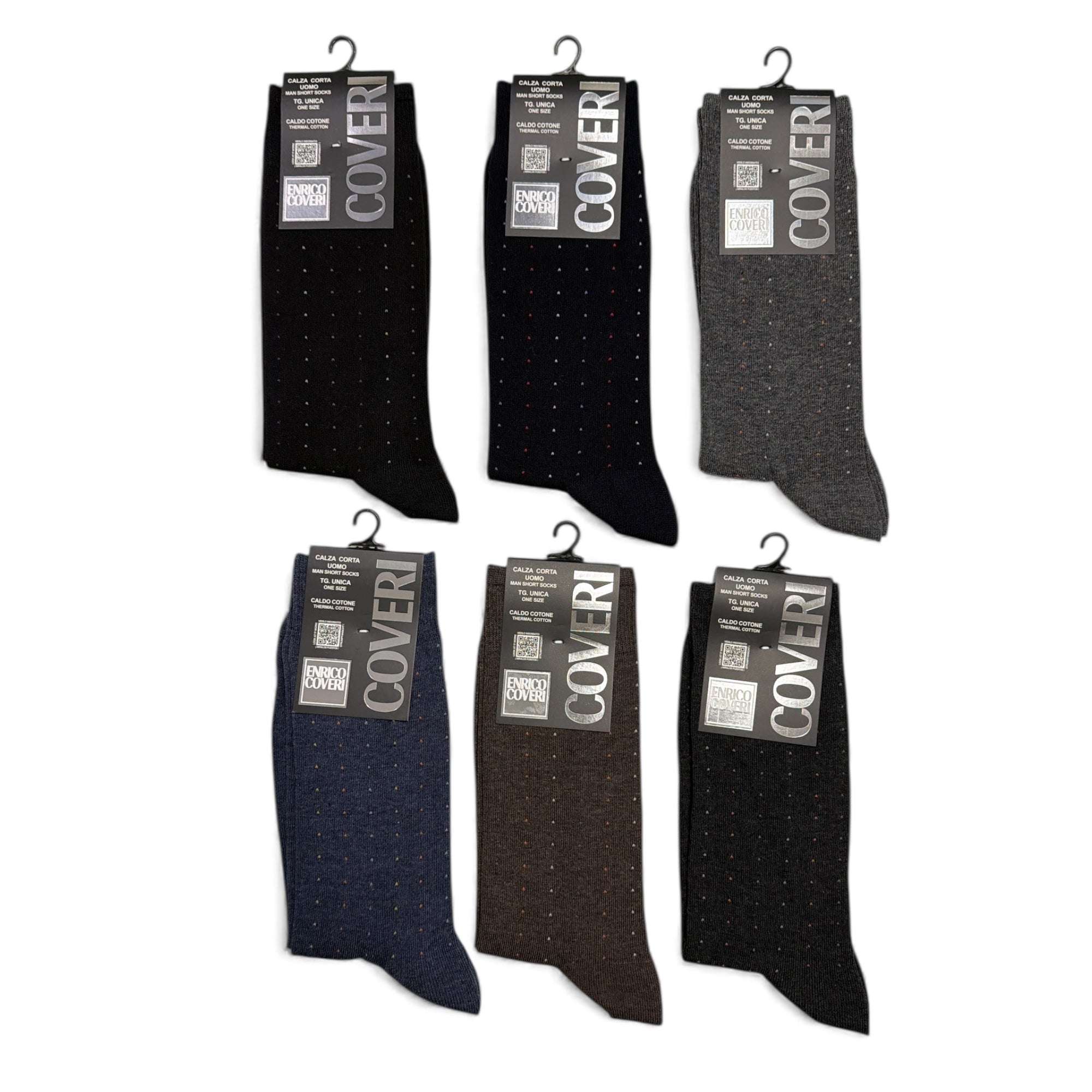 Calza Corta Uomo in Cotone Trend Line Enrico Coveri Art.35 - Boutique dell'Intimo e del Neonato