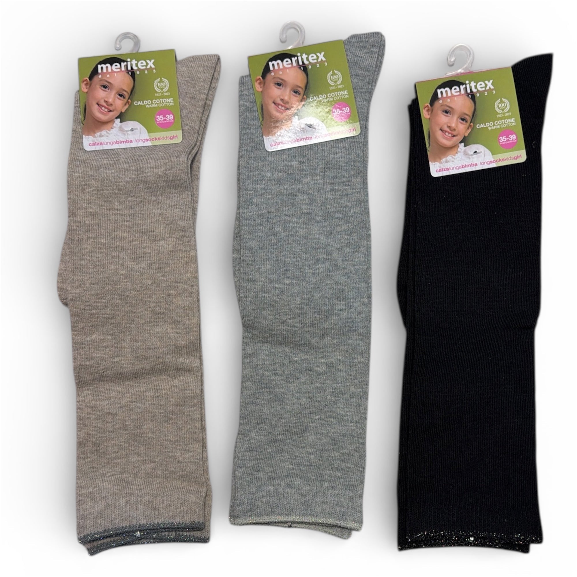 Calza Lunga Bimba in Caldo Cotone Assortito Meritex Art.4540 JODY - Boutique dell'Intimo e del Neonato