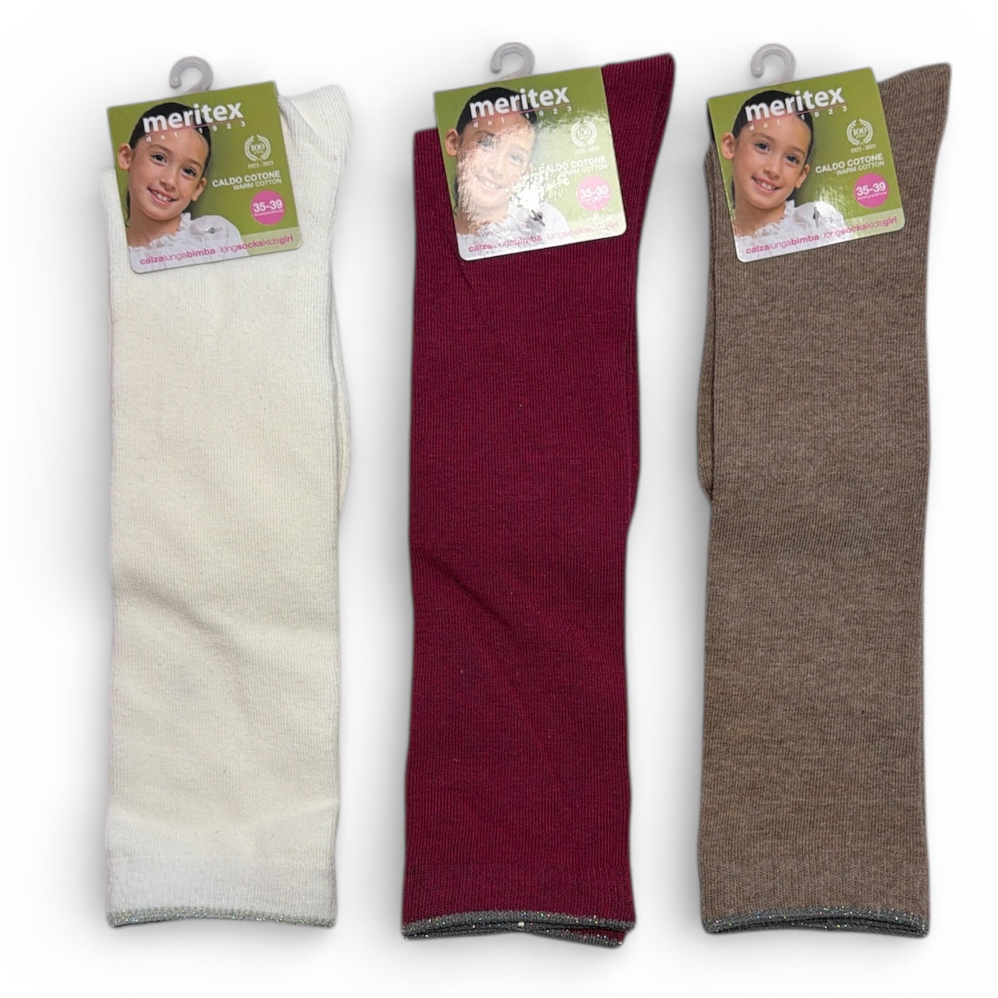 Calza Lunga Bimba in Caldo Cotone Assortito Meritex Art.4540 JODY - Boutique dell'Intimo e del Neonato