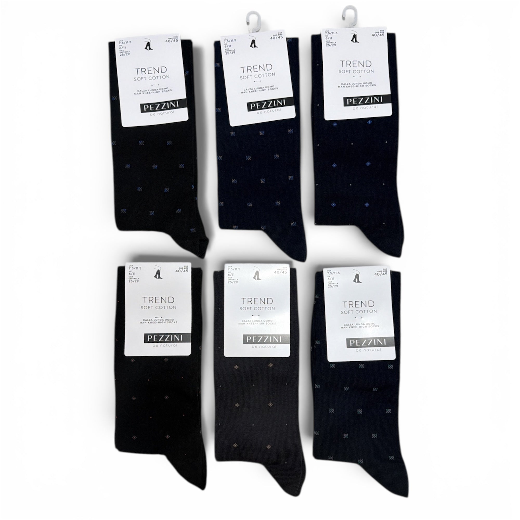 Calza Lunga Uomo in Caldo Cotone Fantasia Pezzini Art.UGB - PAI2402 - Boutique dell'Intimo e del Neonato