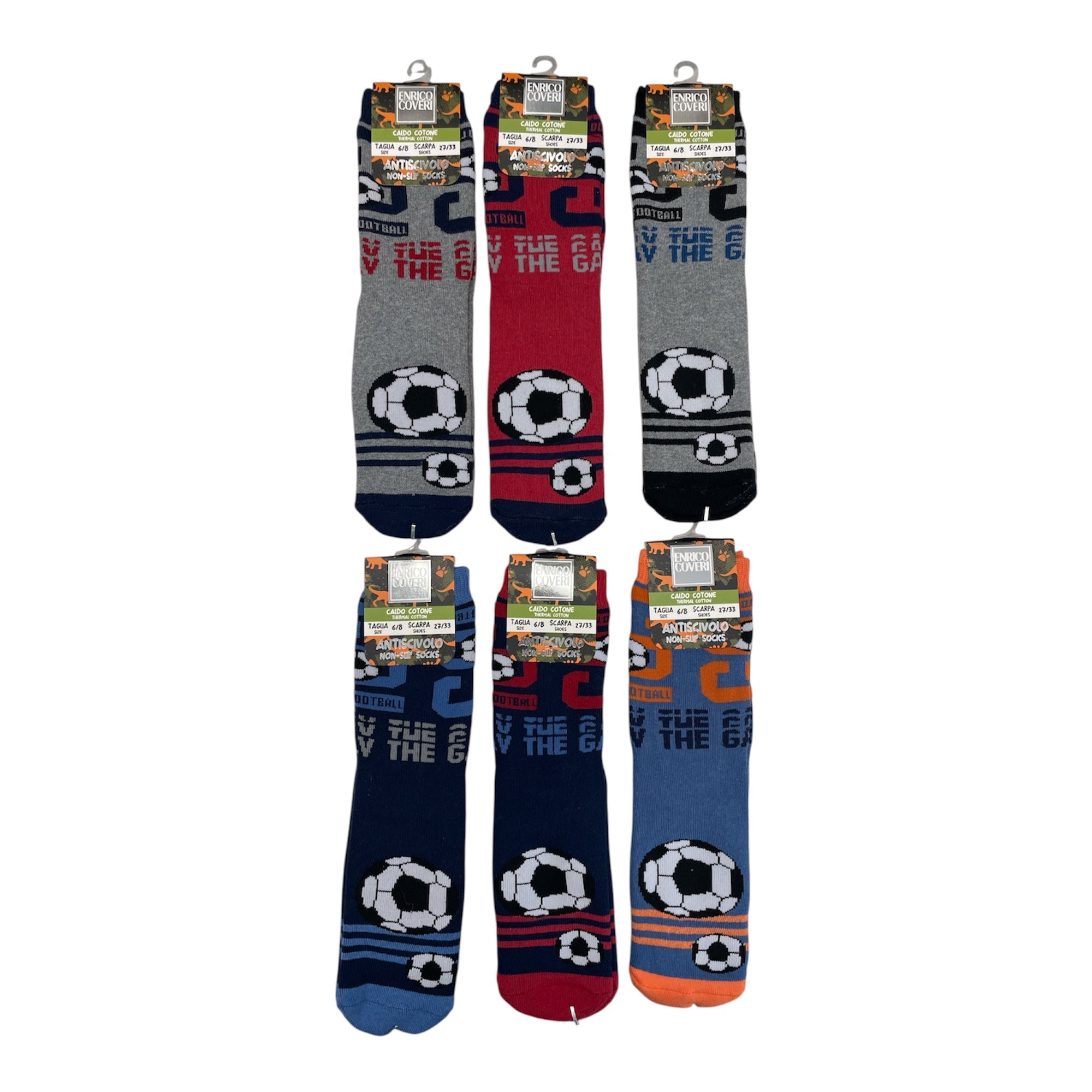 Calze Antiscivolo Bimbo in Caldo Cotone Fantasia Enrico Coveri Art.FEET 180 - Boutique dell'Intimo e del Neonato