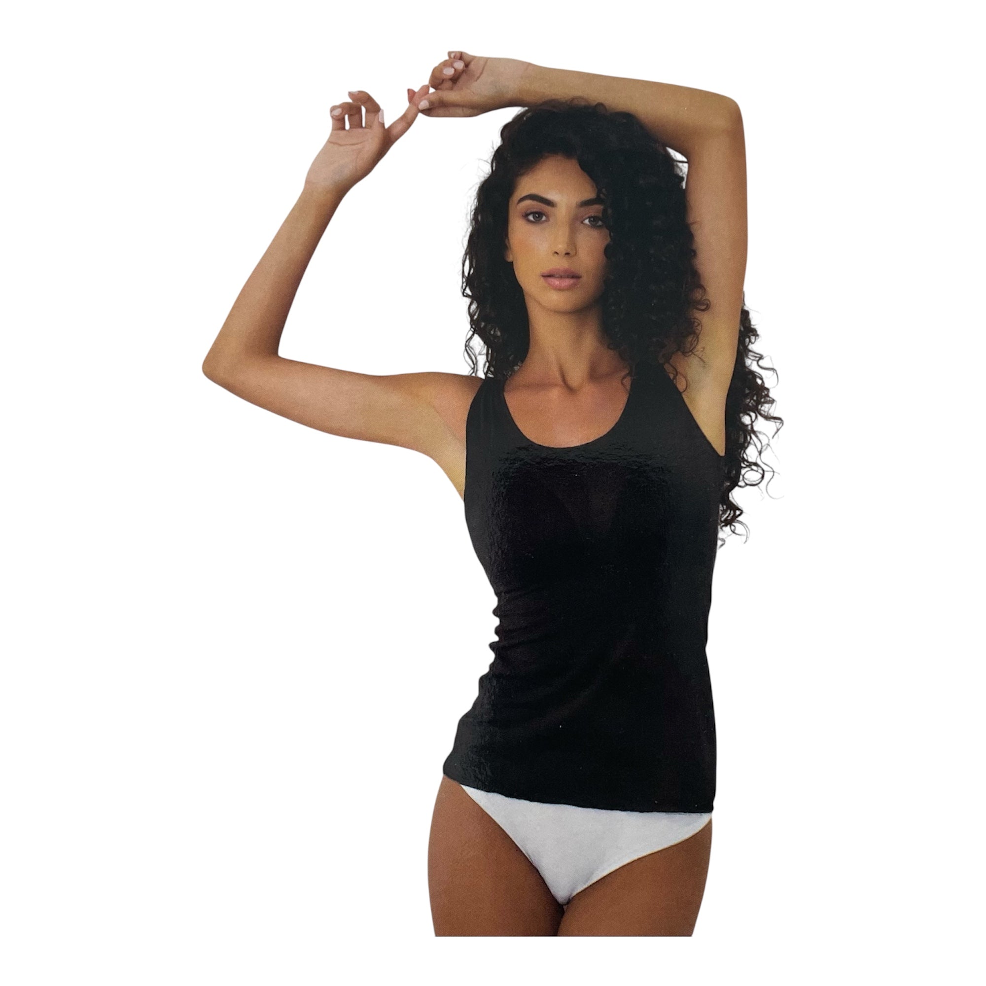 Canotta Donna Spalla Larga in Cotone Modal e Cashmere Jadea Art.4709 - Boutique dell'Intimo e del Neonato