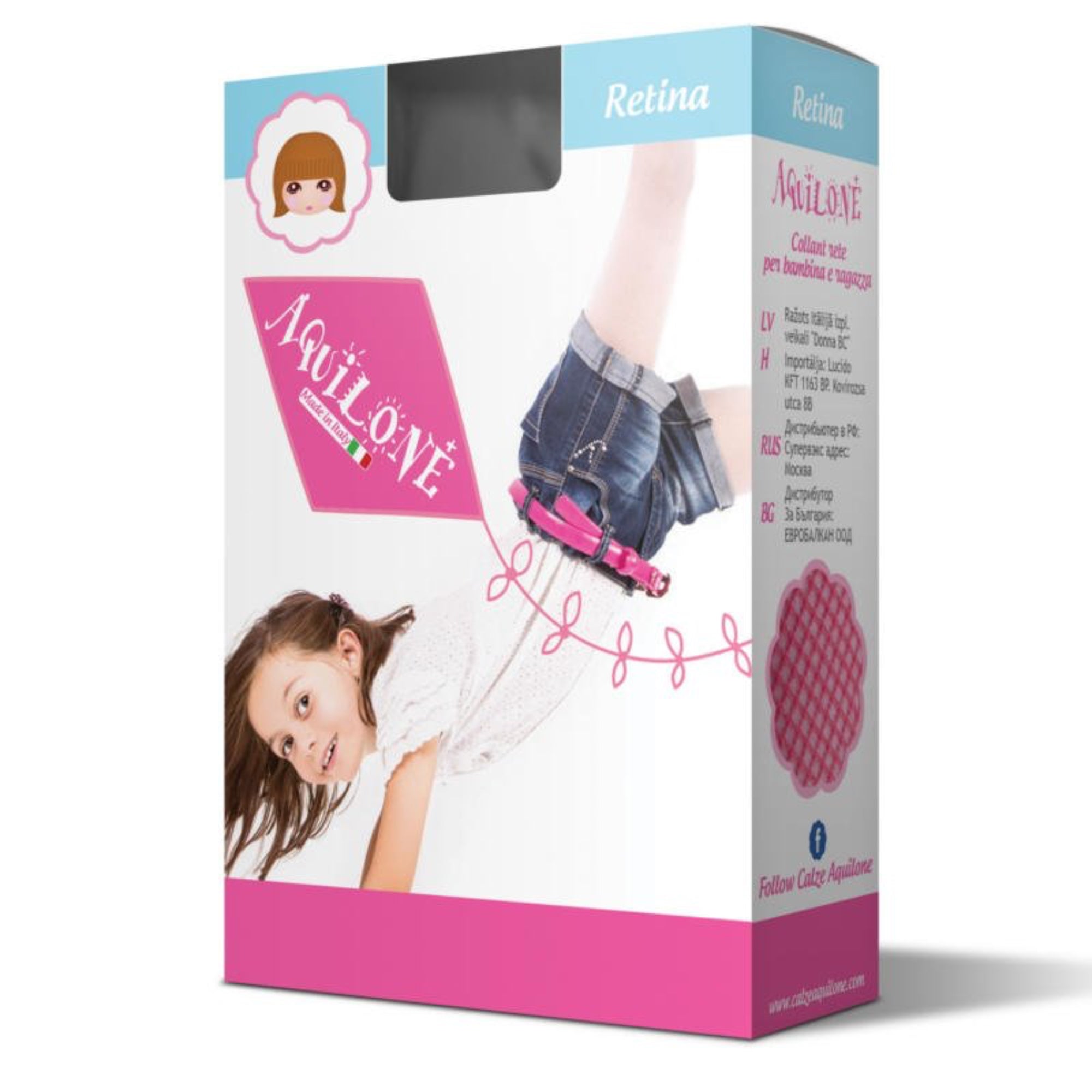 COLLANT BIMBA MICRORETE AQUILONE ART.RETINA - BOUTIQUE INTIMO E NEONATO