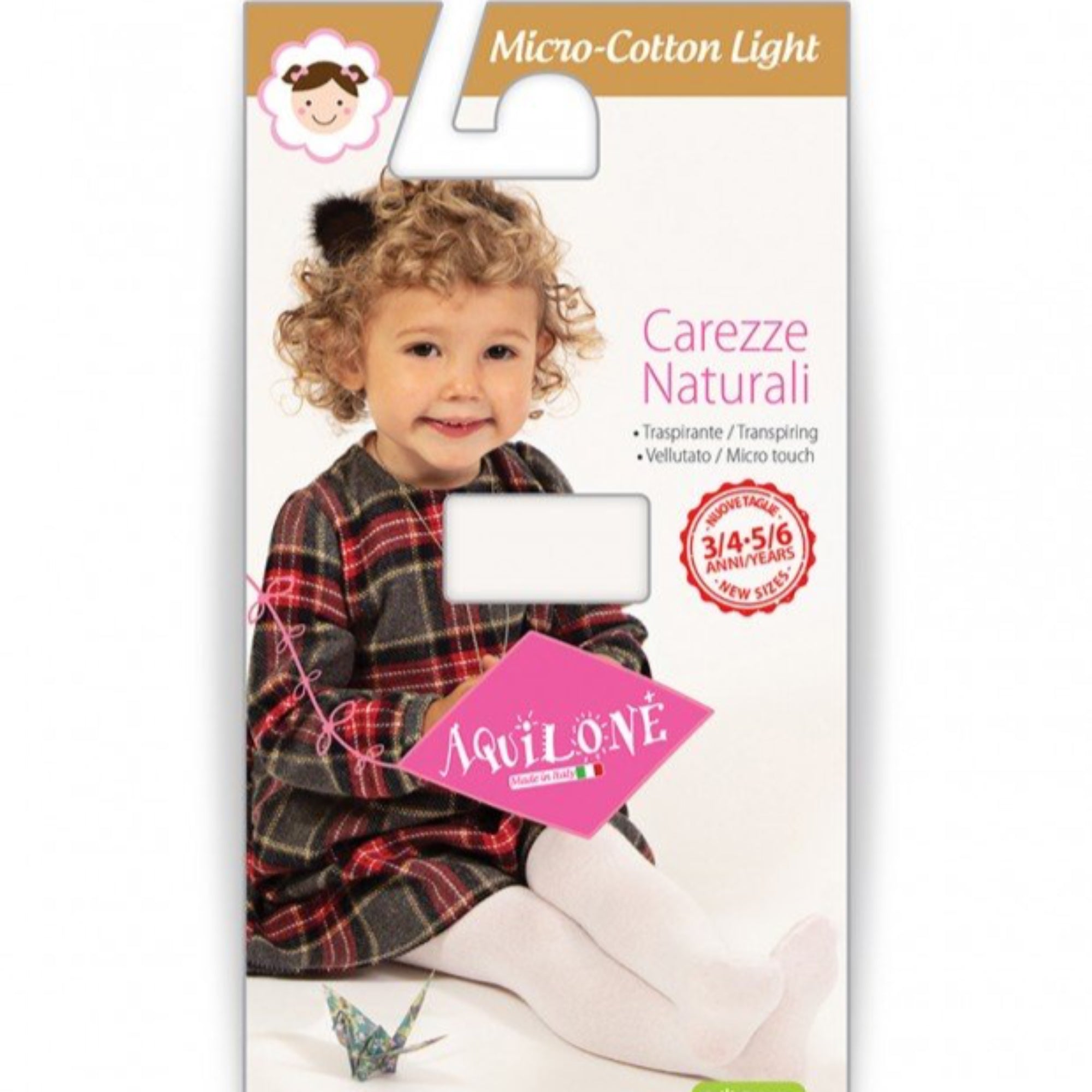 COLLANT COTONE ELASTICIZZATO AQUILONE ART.MICRO - COTTON LIGHT - BOUTIQUE INTIMO E NEONATO