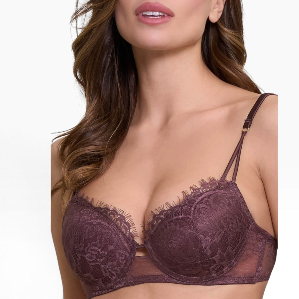 Completo Balconcino Coppa C Secret Noir e Pizzo + Brasiliana Love and Bra Art.112698 - Boutique dell'Intimo e del Neonato