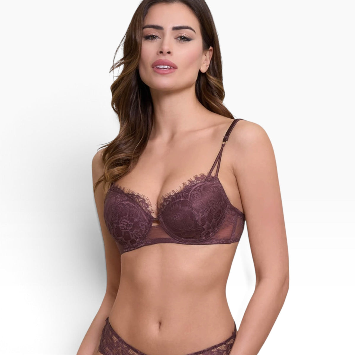 Completo Balconcino Coppa C Secret Noir e Pizzo + Brasiliana Love and Bra Art.112698 - Boutique dell'Intimo e del Neonato