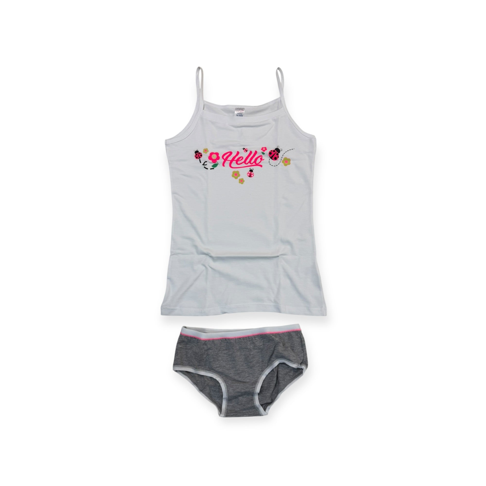 Completo Bimba Canotta Spalla Stretta + Slip Jadea Art.290 - Boutique dell'Intimo e del Neonato