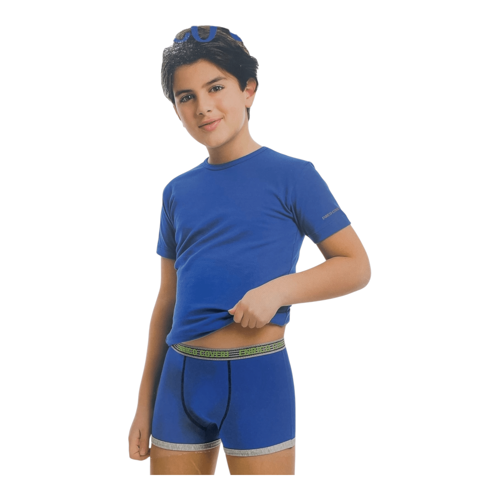 Completo Bimbo Maglia + Boxer in Cotone Enrico Coveri Art.EC4111 - Boutique dell'Intimo e del Neonato