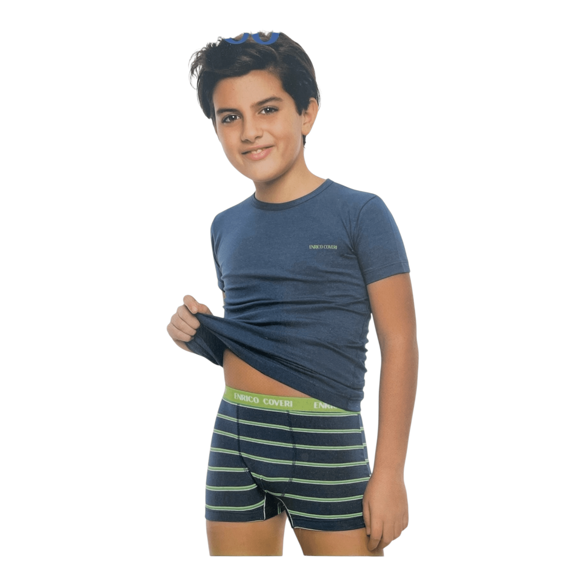 Completo Bimbo Maglia+Boxer in Cotone Enrico Coveri Art.EC4107 - Boutique dell'Intimo e del Neonato