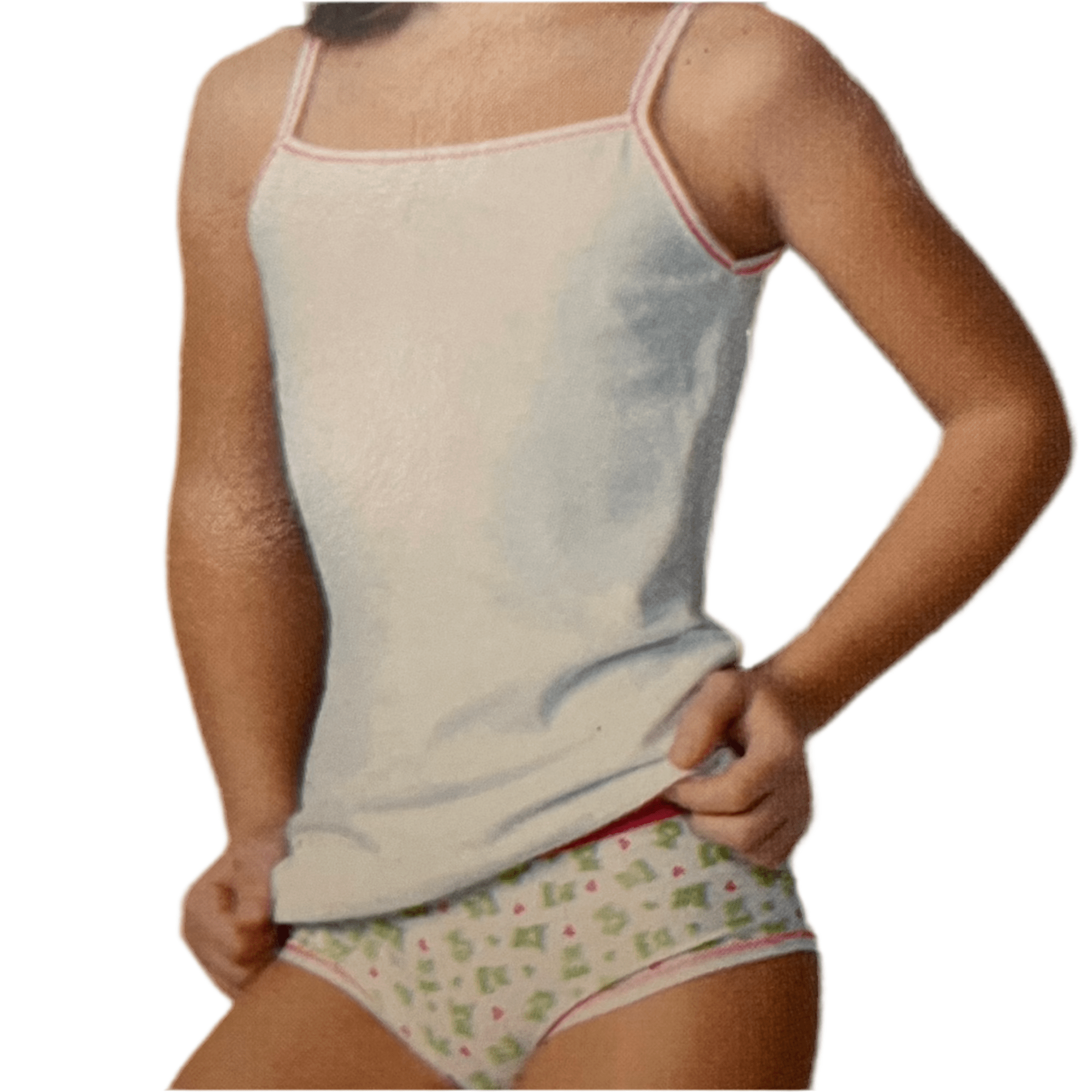 COMPLETO CANOTTA SPALLA STRETTA+SLIP JADEA ART.423 - Boutique dell'Intimo e del Neonato