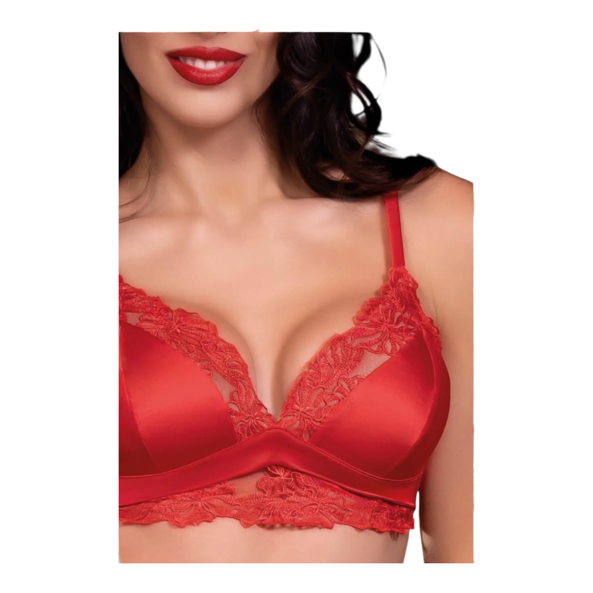 Completo Donna Natalizio Triangolo + Brasiliana in Pizzo Love and Bra Art.98099 - Boutique dell'Intimo e del Neonato