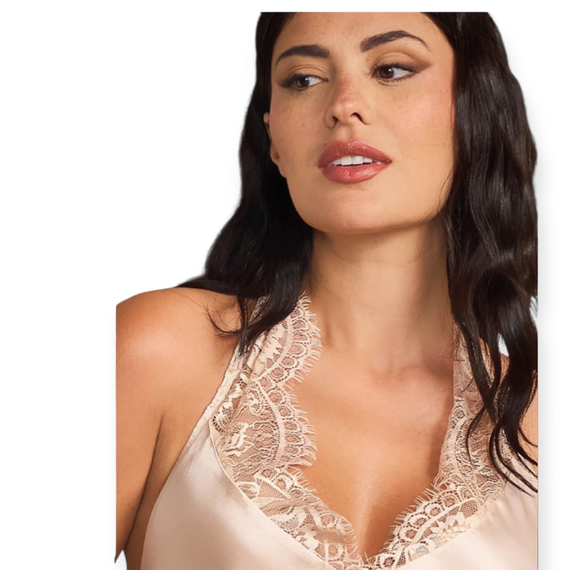 Completo Top + Pantalone Satin e Pizzo Love and Bra Art.107899 - Boutique dell'Intimo e del Neonato