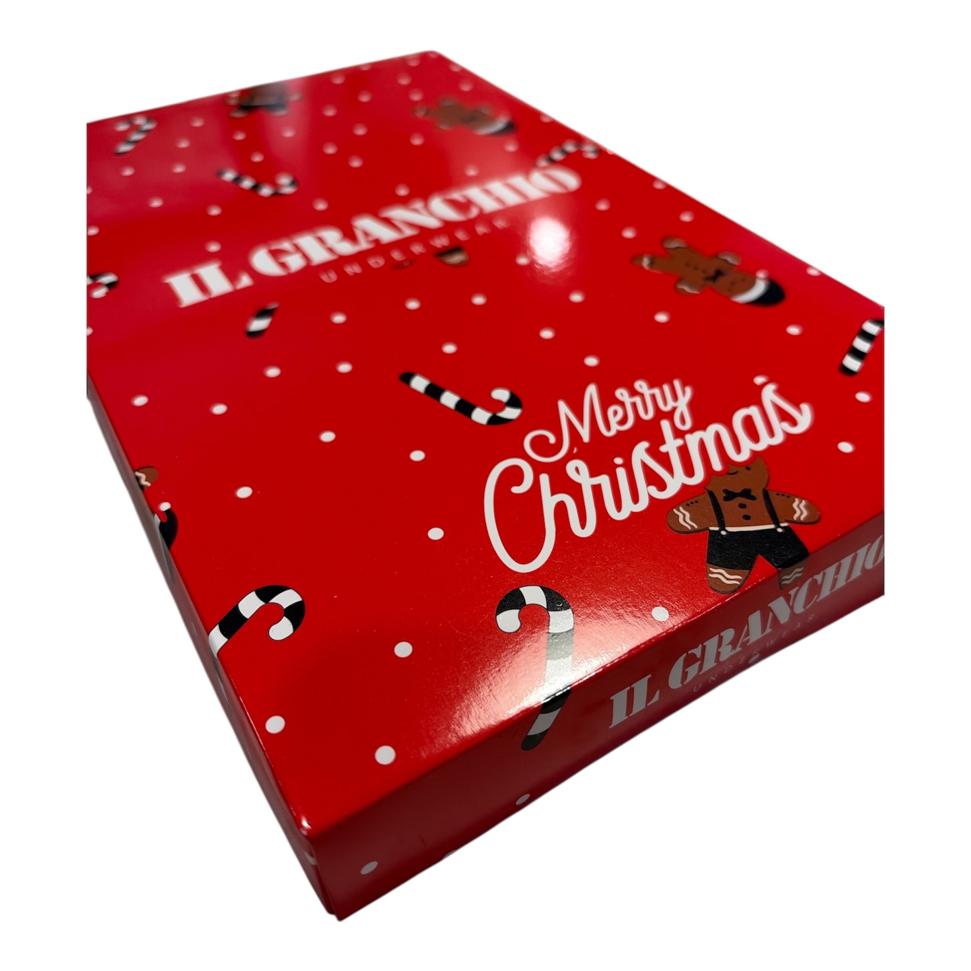 Completo Uomo Natalizio Mezza Manica + Slip Il Granchio GC1336/S - Boutique dell'Intimo e del Neonato