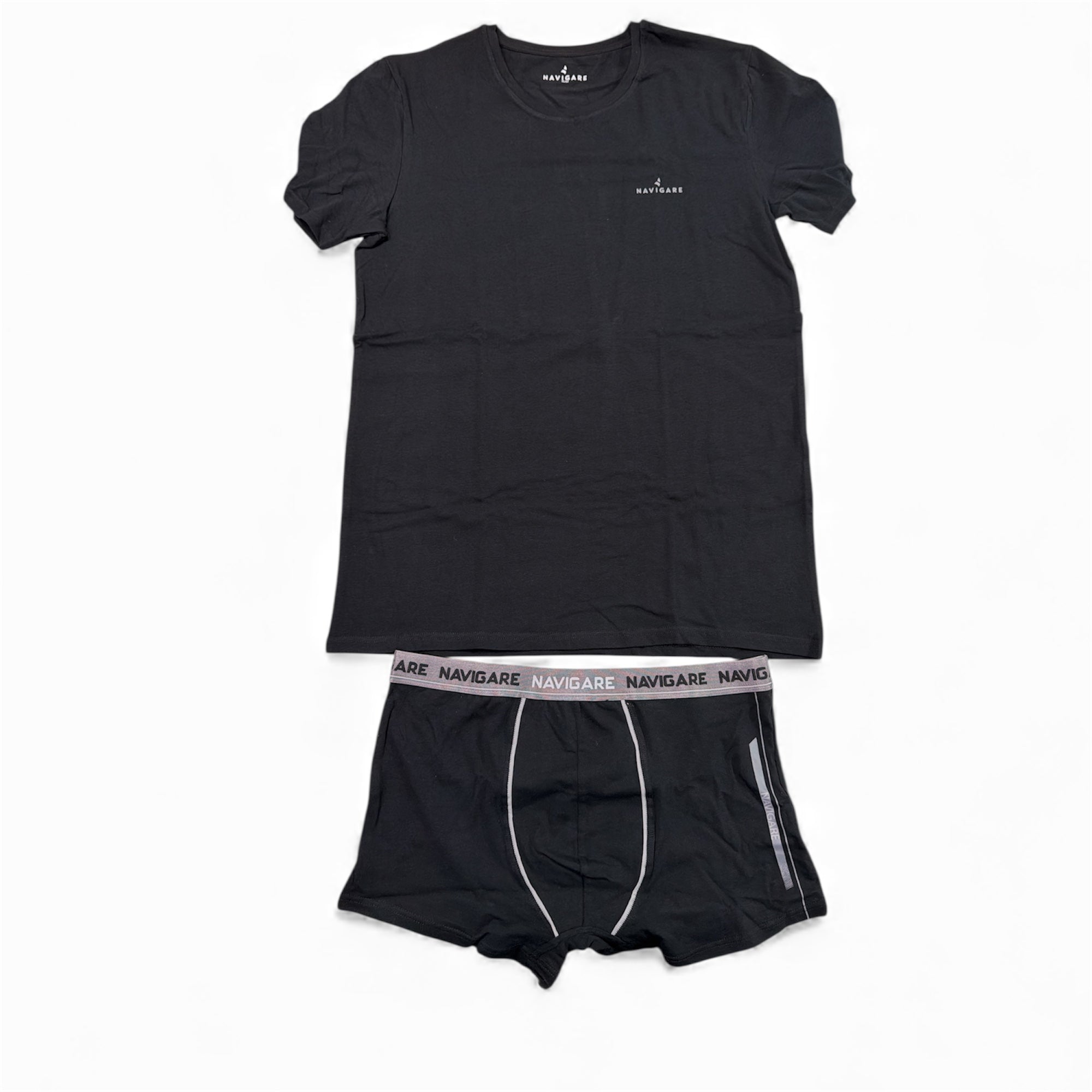 Completo Uomo T-Shirt Girocollo e Boxer Navigare Art.21562S - Boutique dell'Intimo e del Neonato