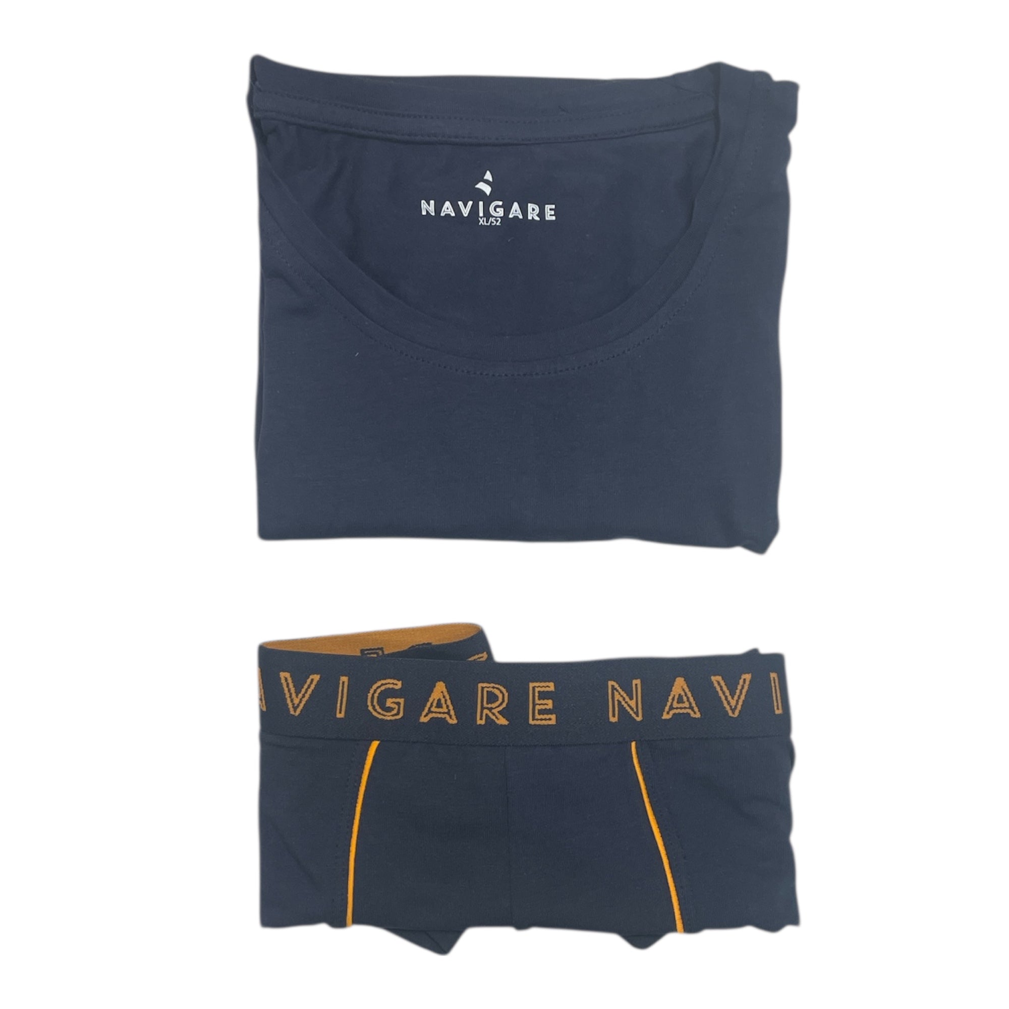 Completo Uomo T-Shirt Girocollo e Boxer Navigare Art.21566S - Boutique dell'Intimo e del Neonato