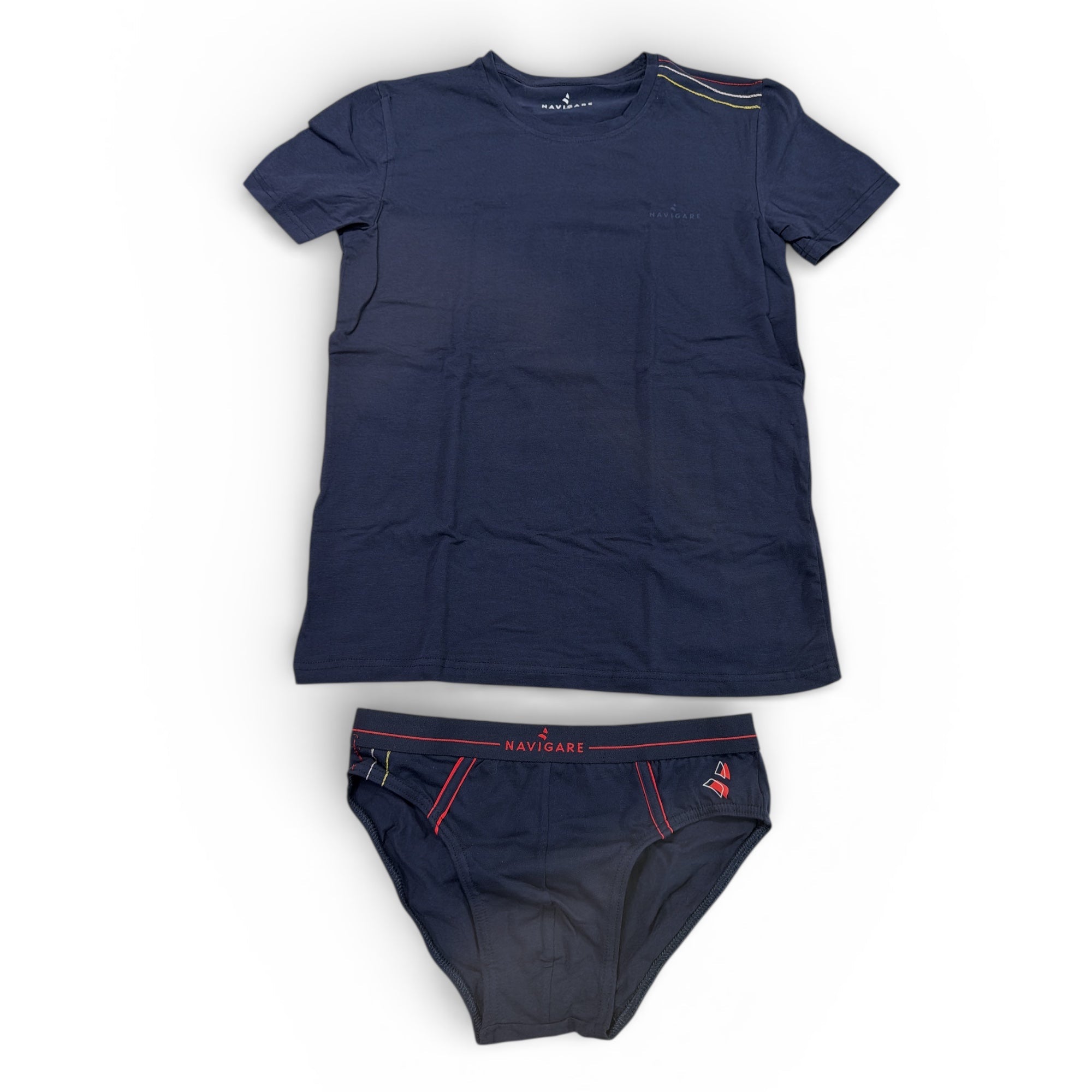 Completo Uomo T-Shirt Girocollo e Slip Navigare Art.21561S - Boutique dell'Intimo e del Neonato